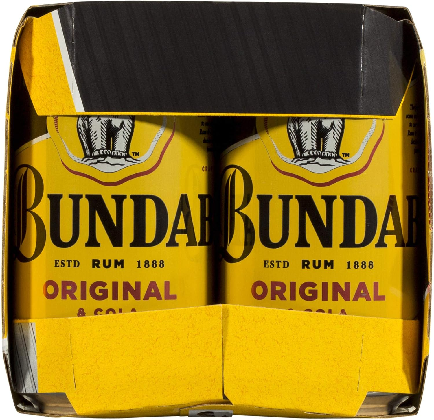 Bundaberg Original and Cola Rum 375 Ml (Pack of 10)
