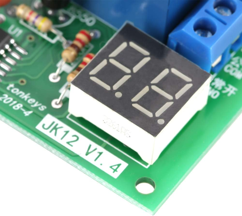 Timer Relay Module DC12V Adjustable Relays Time Delay Timer Module LED Display Delay Turn off Switch image number 1
