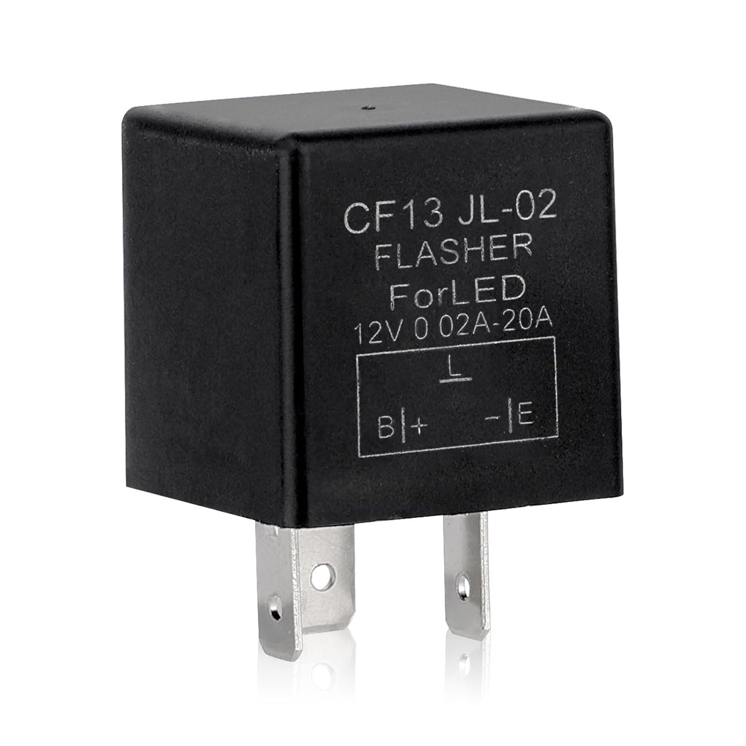 CF13 LED Flasher Relay for Turn Signal, 12V Universal Car Blinker Relay for Fixing Hyper Flash & Turn Signal Flickering, Compatible with Cars Trucks Suvs image number 3
