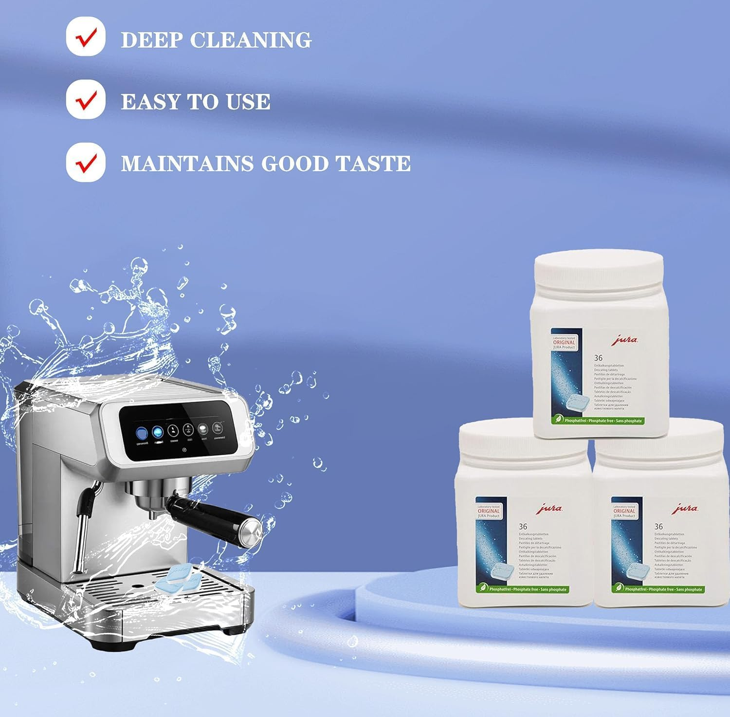 Descaling Tablets for Jura Coffee Machines, 36 Count image number 1