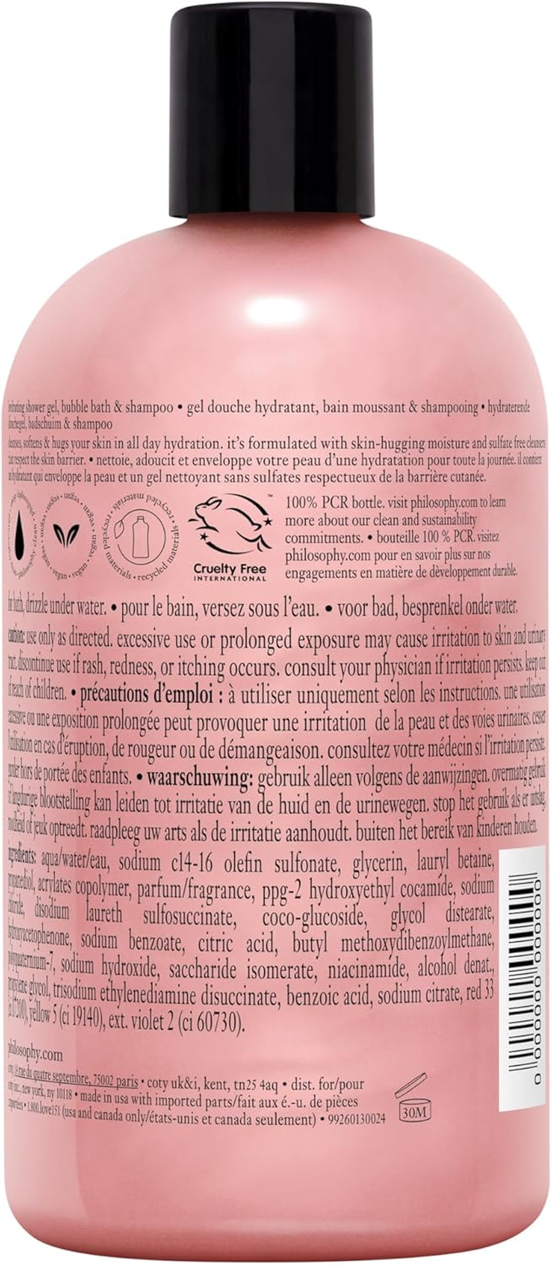 Philosophy Peppermint Stick Hydrating Shower Gel, Bubble Bath and Shampoo