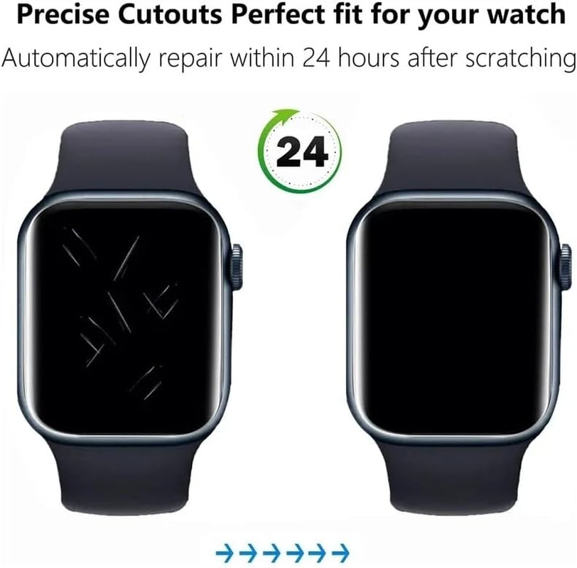 Generisch Screen Protector for Apple Watch Ultra 3 - Set of 2 TPU Hydrogel, Ultra Clear, Scratch-Resistant, Anti-Fingerprint, Self-Healing & Bubble-Free - Perfect Screen Protector, No Glass image number 3