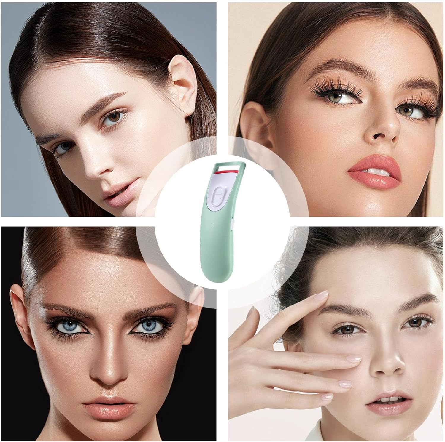 Heated Lash Curler,Smart Temperature Control Curling Tool - Electric Eye Lash Curler | for Makeup Beauty Travel Women Wife