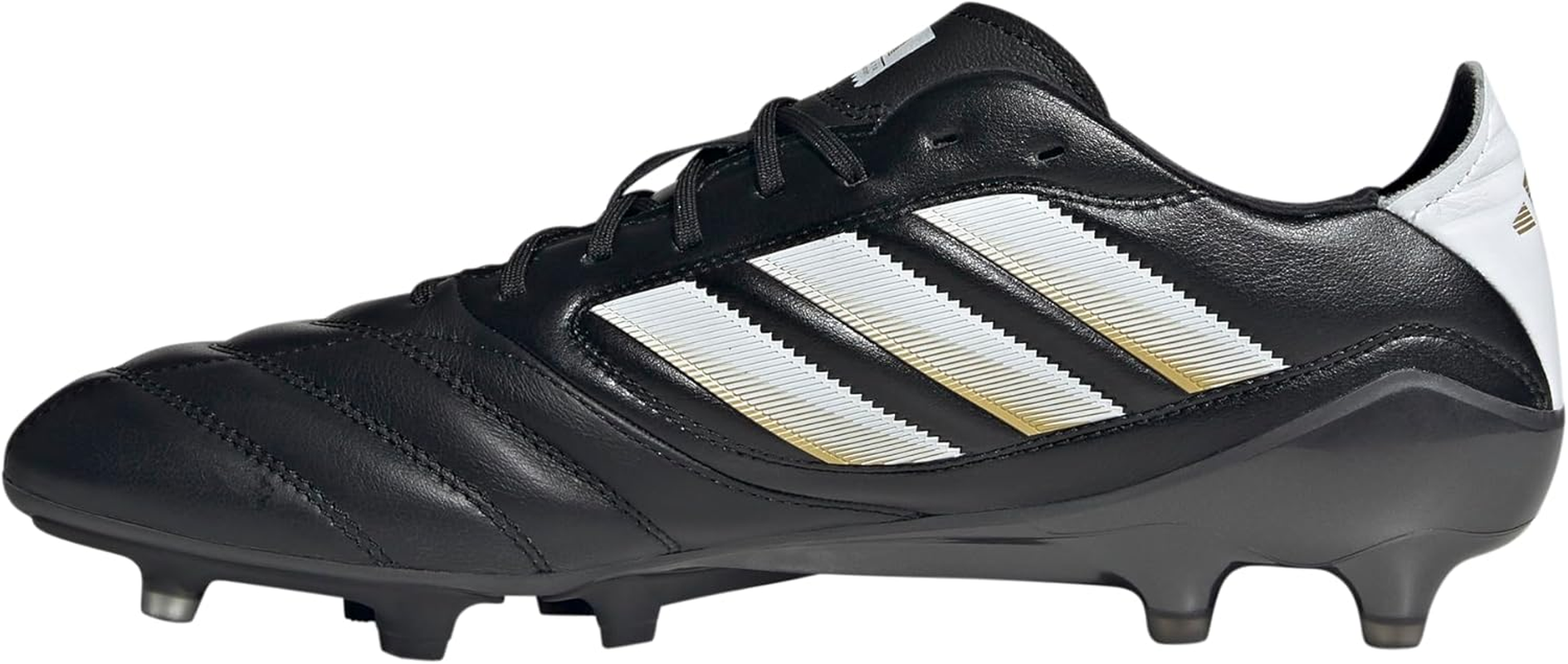 Adidas Unisex Adult Copa Icon II Firm Artificial Ground Sneaker, Black/White/Gold Metallic, 13 Women/12 Men image number 6