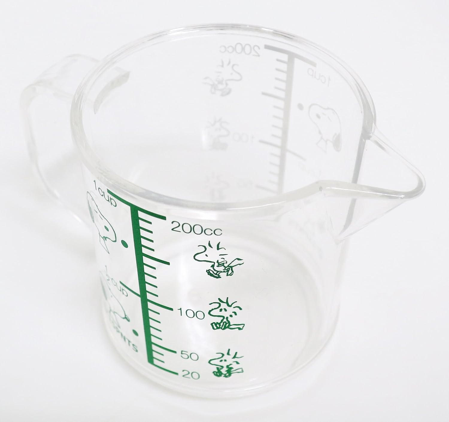 OSK MC-1 Measuring Cup, Rilakkuma Measuring Cup, Small, 7.8 Fl Oz (200 Ml), Made in Japan, Graduated, Boiling Water, Handle, Cute, Stylish, Easy to Use, Easy to Pour, for Cooking, Clear image number 4