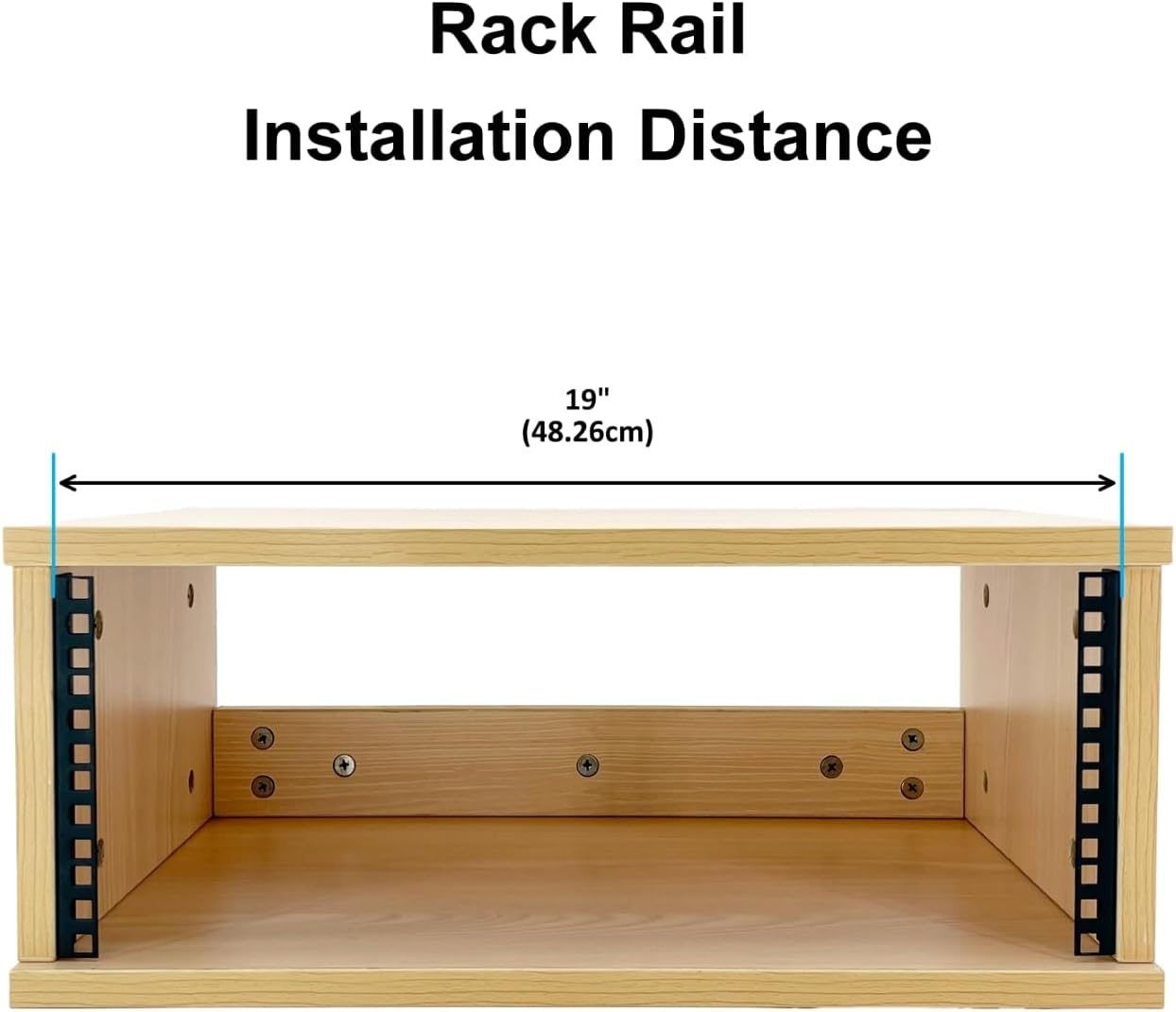 FMUSER 4U Rack Rails with M6 Rack Mount Screws and Cage Nuts Set for DIY Server and Studio Racks image number 4