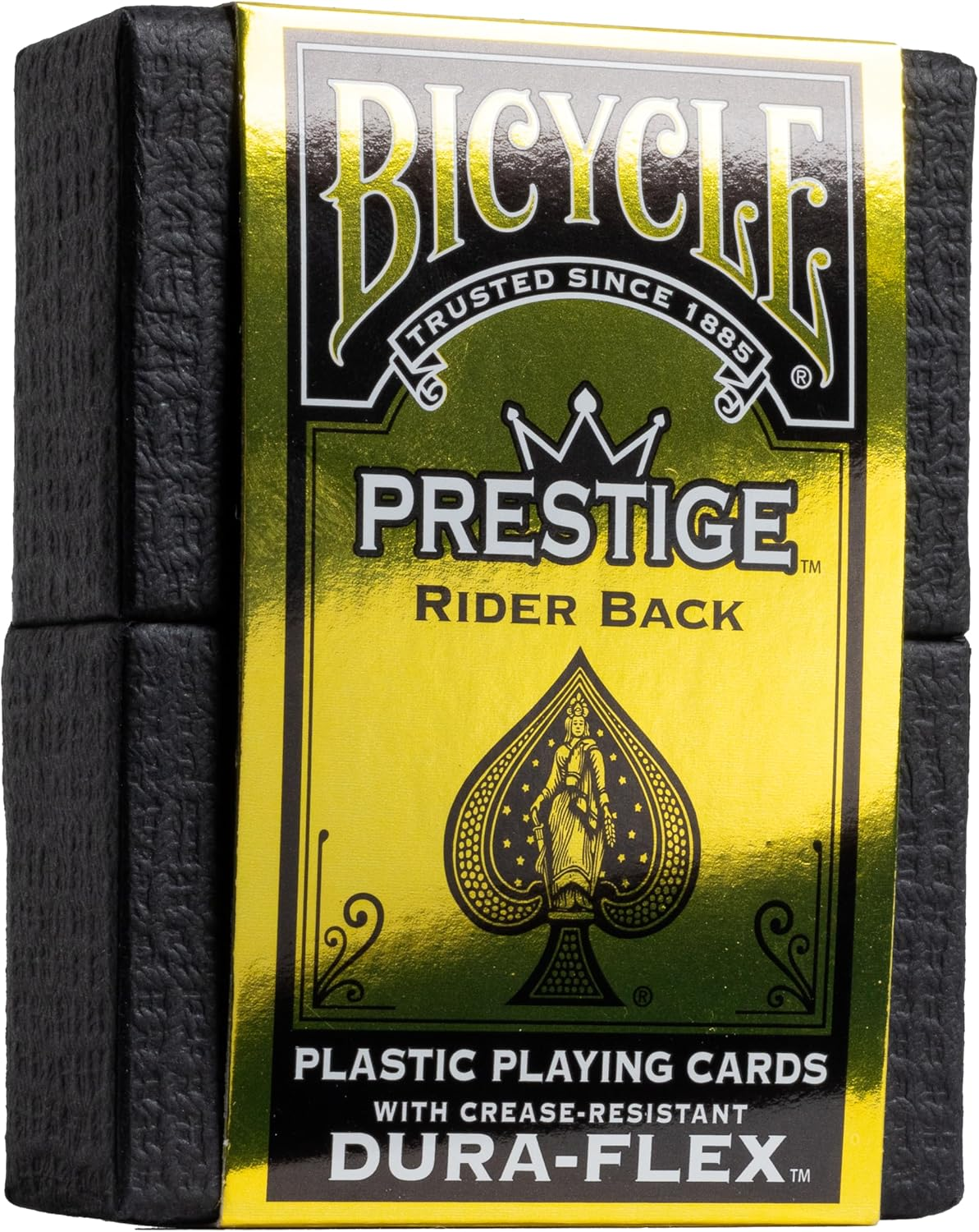 Bicycle Prestige Waterproof Plastic Playing Cards, Black Playing Cards, 100% Plastic, 1 Deck image number 3