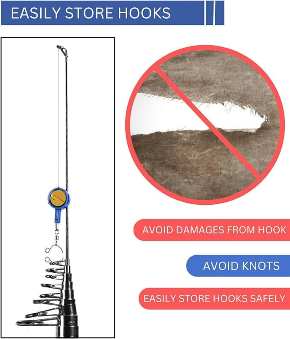 6Pcs Fishing Knot Tying Tool, Fishing Line Knots Tool 3 Colors, Easy Hooks Storing Device, Tie Fishing Knots Easily, Gadgets for Fishermen, Line Cutter, Fishing Accessories for Beginner Anglers image number 6