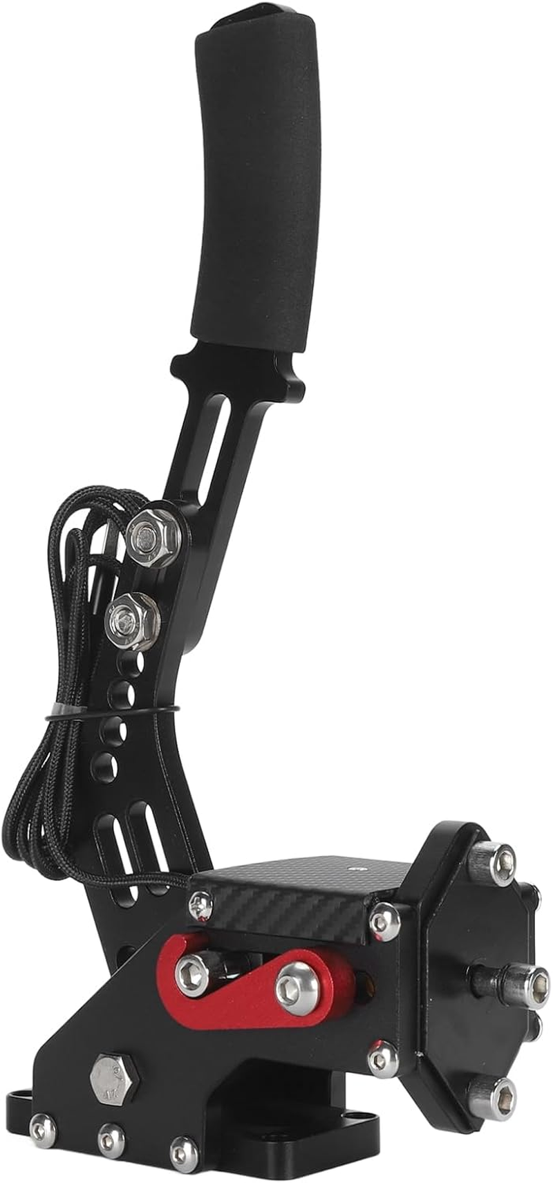 PC Racing Game USB Handbrake 16Bit for G27 G29 G920 G923 T500 T300 FANATECOSW LFS Dirt Rally with Adjustable Height (Black) image number 3