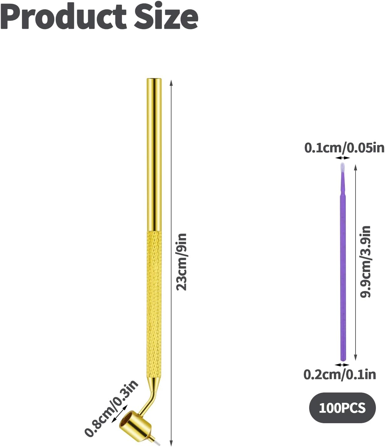 Detailing Fine Line Fluid Writer Paint Applicator Pen, 100 Pack 0.5 Mm Touch up Paint Brushes, Paint Applicator with Heat Accumulator for Car Repair Chips Car Scratches image number 4