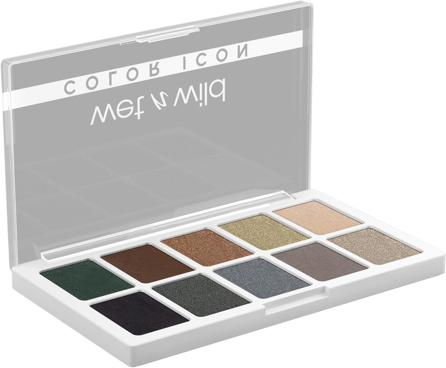 Wet N Wild Color Icon 10-Pan Eyeshadow Makeup Palette, Blue Lights Off, Long Lasting, Shimmer, Metallic, Glittery, Matte, Rich Smooth Pigment, Cruelty Free image number 3