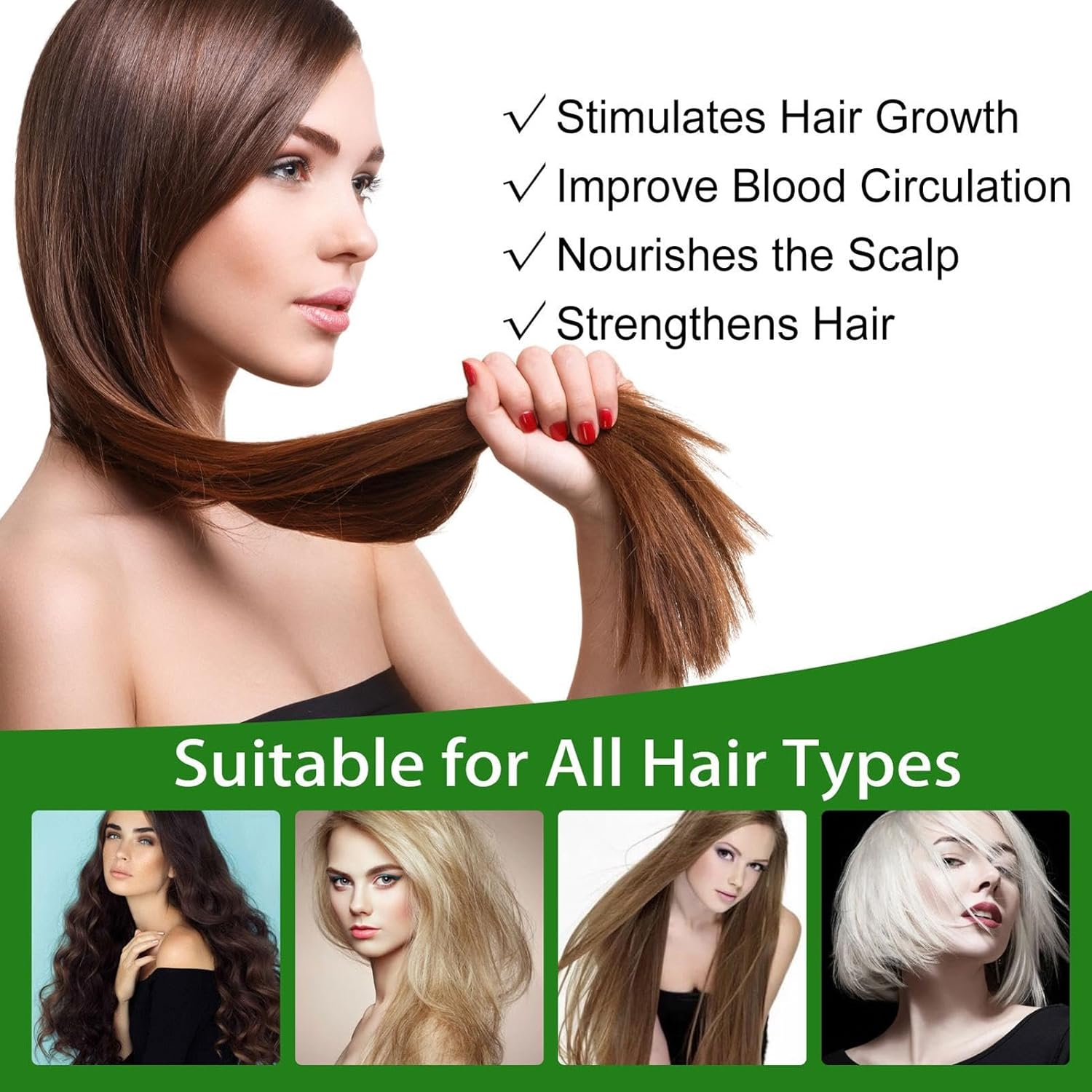 Rosemary Oil for Hair Growth, 30Ml Organic Rosemary Oil, Stimulates Hair Growth Rosemary Oil for Hair Loss, Natural Hair Strengthening Rosemary Oil, for Women & Men Hair Care image number 4