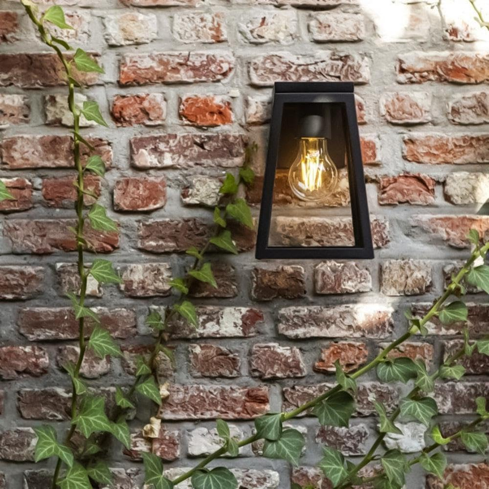 Solar LED Coach Wall Light, 140Mm X 164Mm X 207Mm, Matte Black Aluminium, IP54 Weather Resistant image number 4