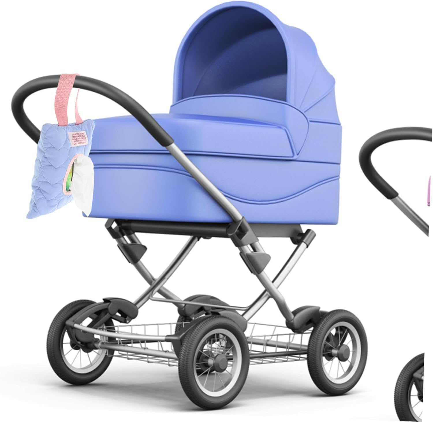 UPKOCH Wet Tissue Box Refillable Wipes Dispenser Hand Wipes Holder Travel Stroller Organizer Soft Tear-Resistant Material image number 2