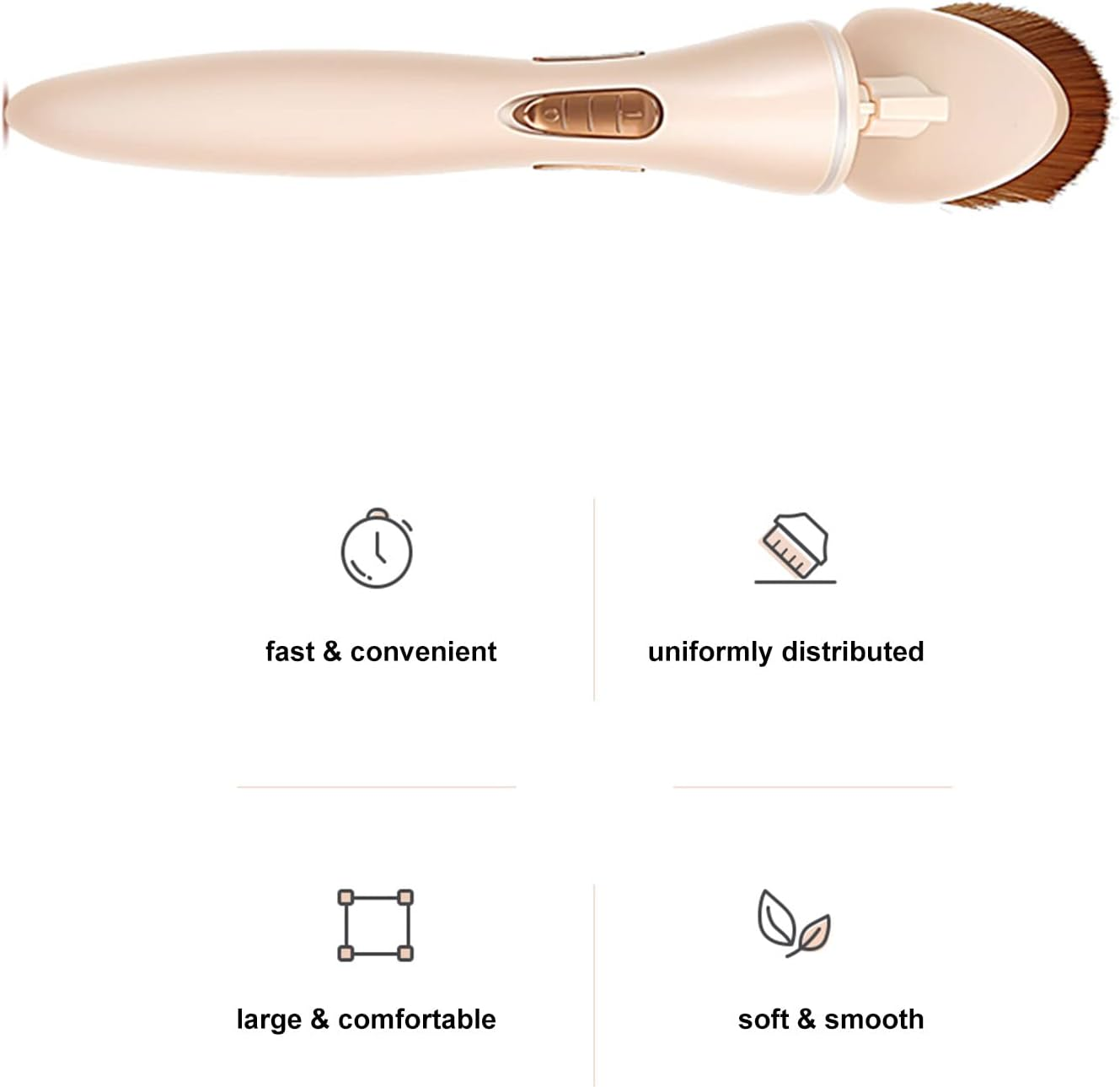 Tignapoo K.Skin Electric Makeup Brush for Applying Foundation Powder Multi-Functional Cosmetic Brush Make up Tool image number 6