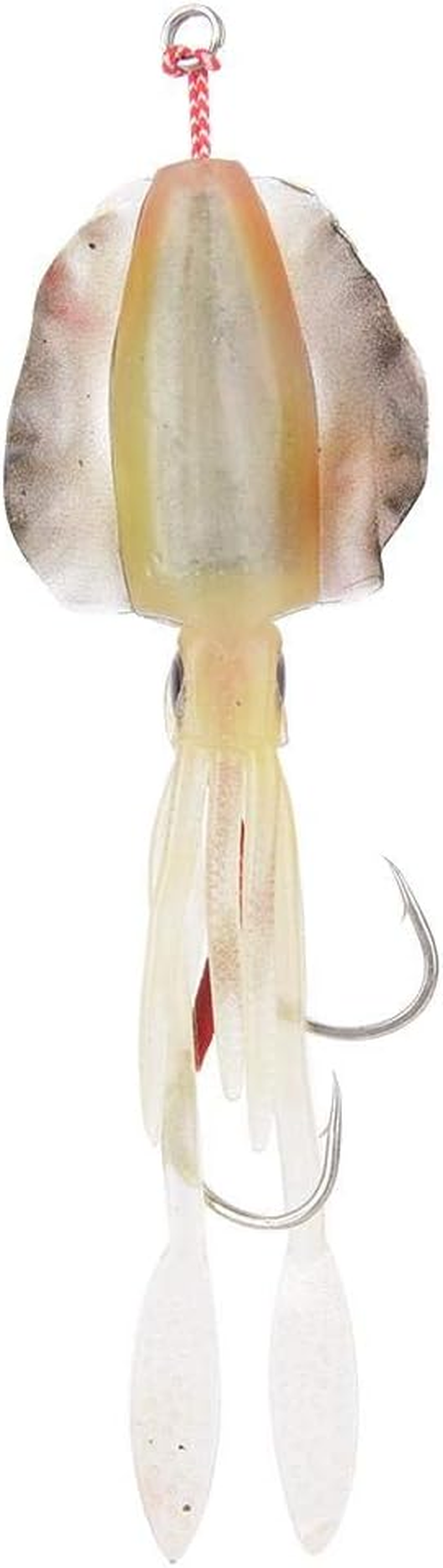 Fishing Lures, Soft Luminous Fishing Bait Squid Jig Fishing Tackle Octopus Squid Lure Fishing Tackle Accessory for Saltwater Ocean Fishing image number 1