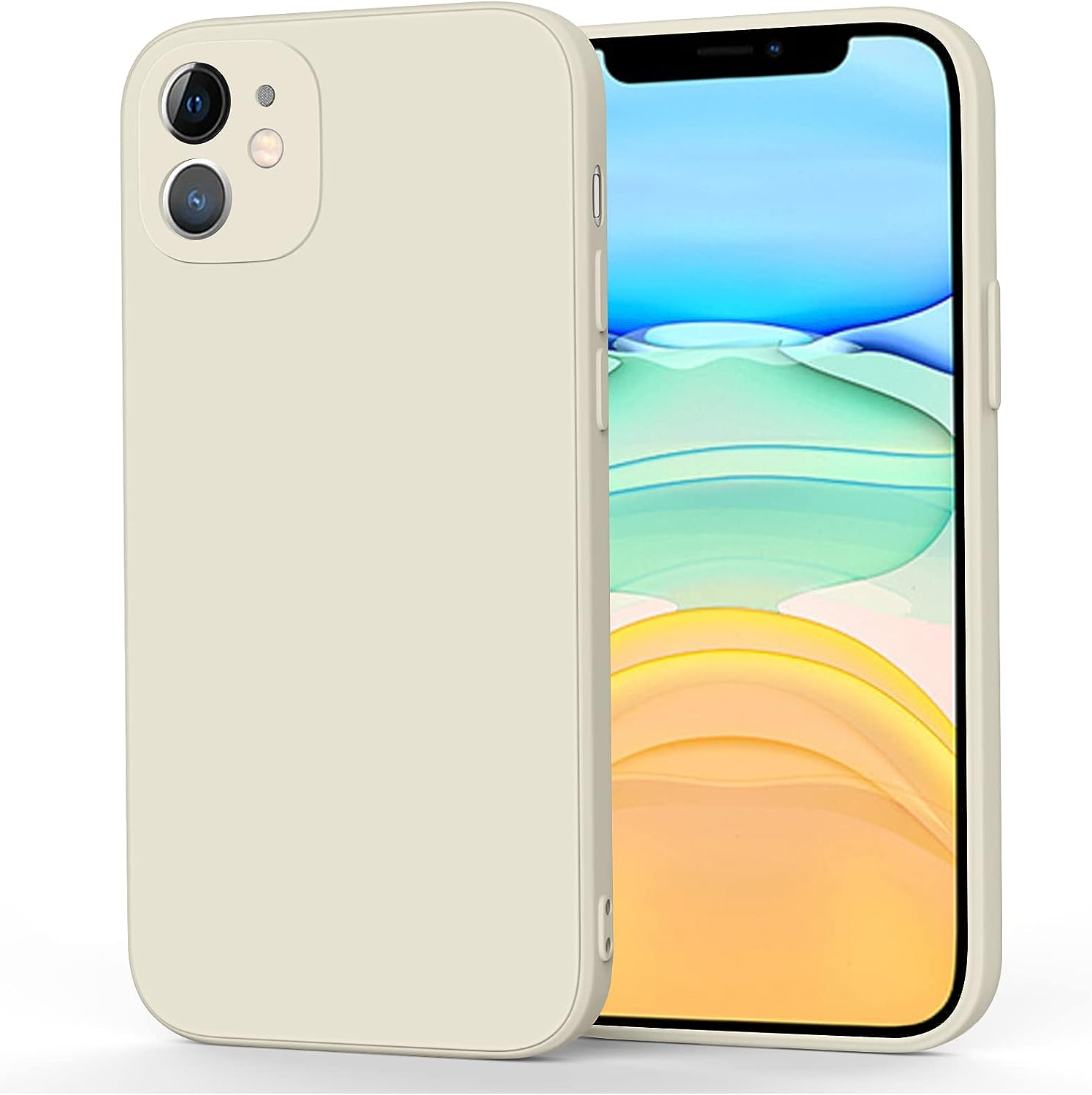 Silicone Case for Iphone 11 Case (2019) 6.1-Inch, Silky-Soft Touch Gel Rubber Cover, Full Protective Case, Shockproof Anti-Scratch Case Cover - Clear image number 5