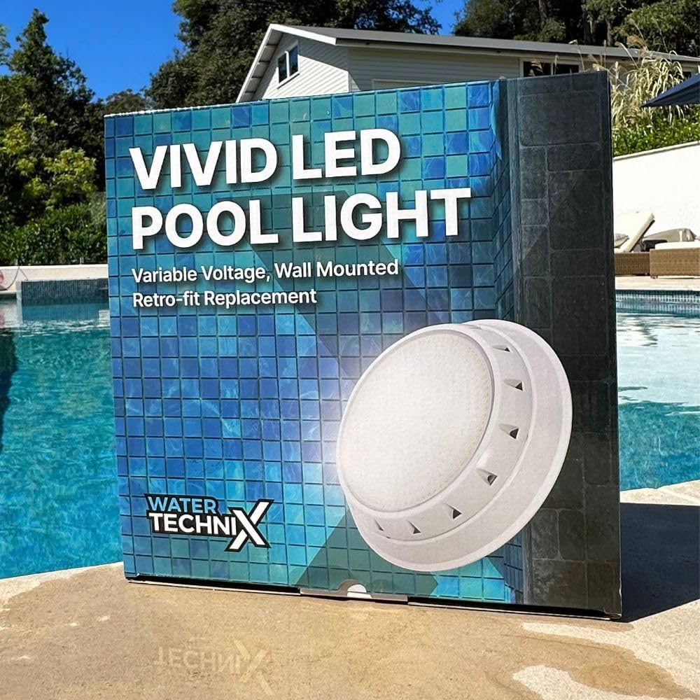 Water Technix Vivid LED Retro Pool Light Multi Colour - 18W Super Bright, 1235 Lumen, 120&deg; Beam Angle, 252 LED Chips, 1M Cable & Retrofit Bracket Included, Easy Installation, 2-Year Warranty image number 2