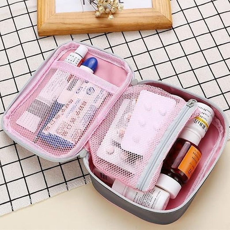 Mini Medical Bag Empty Travel First Aid Bag, 2Pcs Portable Empty First Aid Bag Travel Medicine Pouch,Empty Travel Medicine Bag Small Medical Organizer Storage Pouch,Empty First Aid Bag Medicine Pouch image number 3