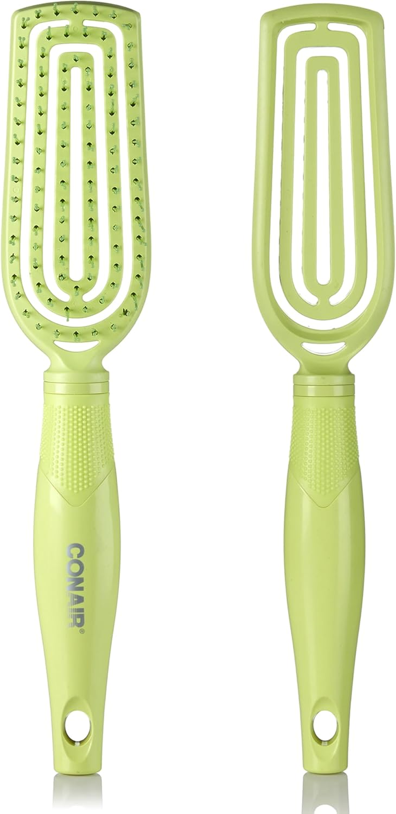Conair Scalp Care Detangling Hairbrush - Curly Hair Brush - Scalp Massager - Hairbrushes for Women & Men - Detangler for All Lengths - Can Use Wet or Dry - Standard
