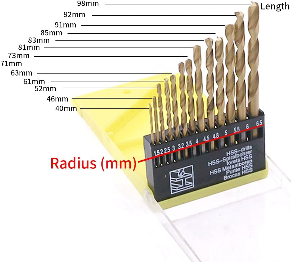Swpeet Powerful Speedy Hand Drill 1/4-Inch Capacity with 13Pcs Drill Bit Set, Mini Hand Drill Manual &frac14; Inch with Finely Cast Steel Double Pinions Design, Chucks and Grip Handle for Woods, Plastics
