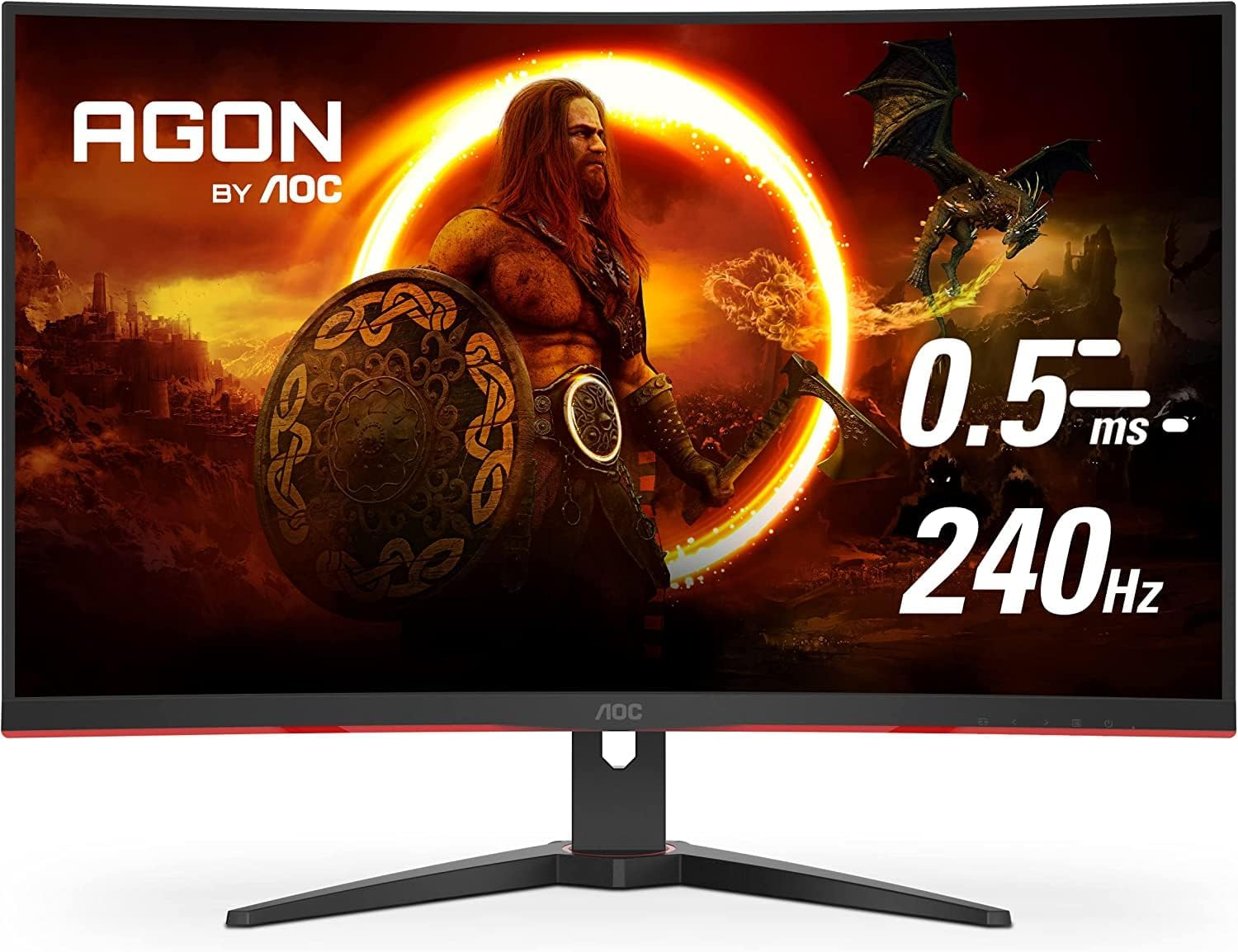 Aoc C32G2ZE 31.5 Inches 1920 X 1080 IPS Ultra Narrow Border Gaming Monitor image number 2