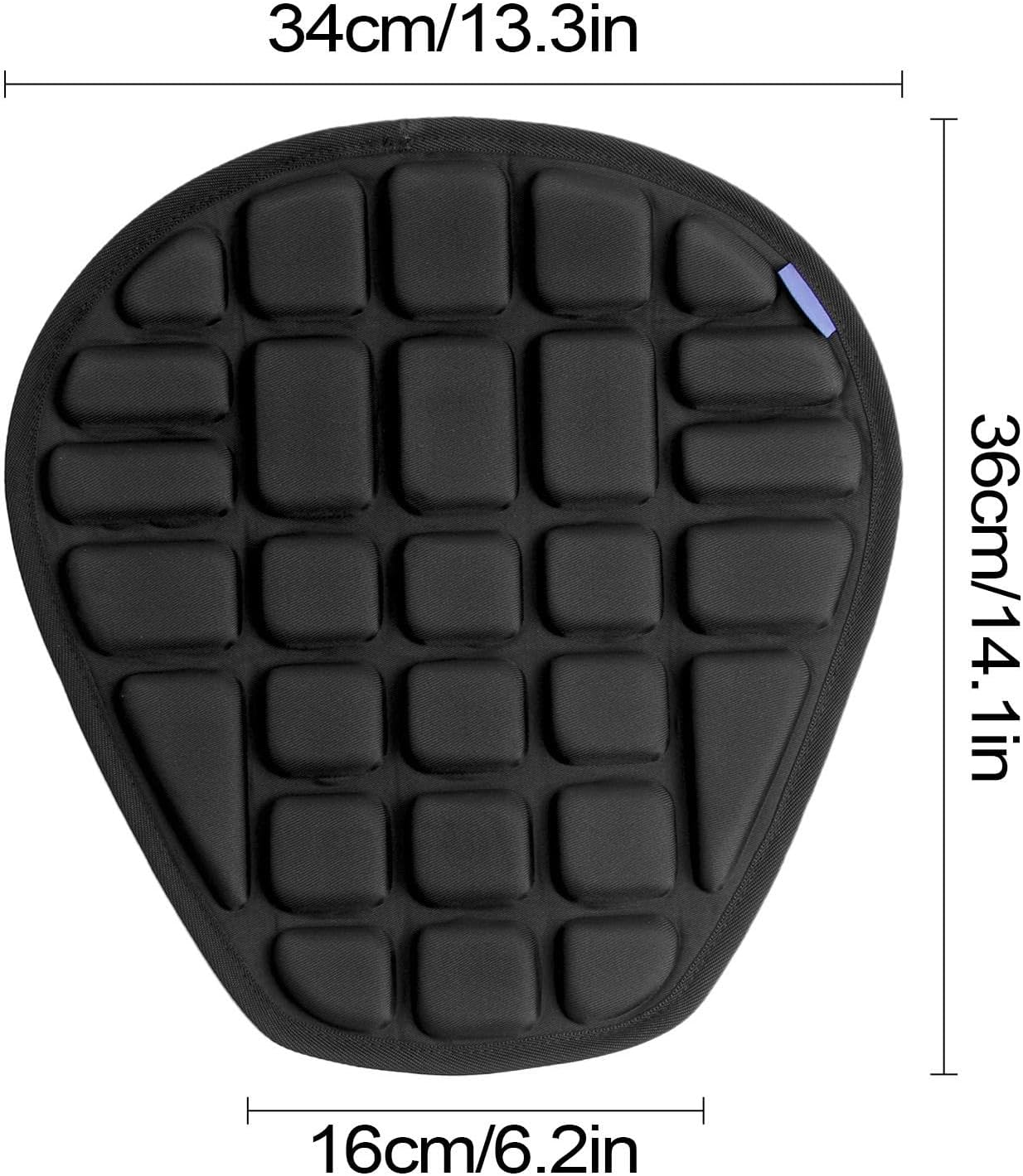 Motorcycle Gel Seat Cushion - Breathable Motorcycle Air Seat Cushion Motorcycle Pads | Reusable Motorcycle Accessories Motorcycle Seat Gel Pad for Racing Motorbikes Scooters
