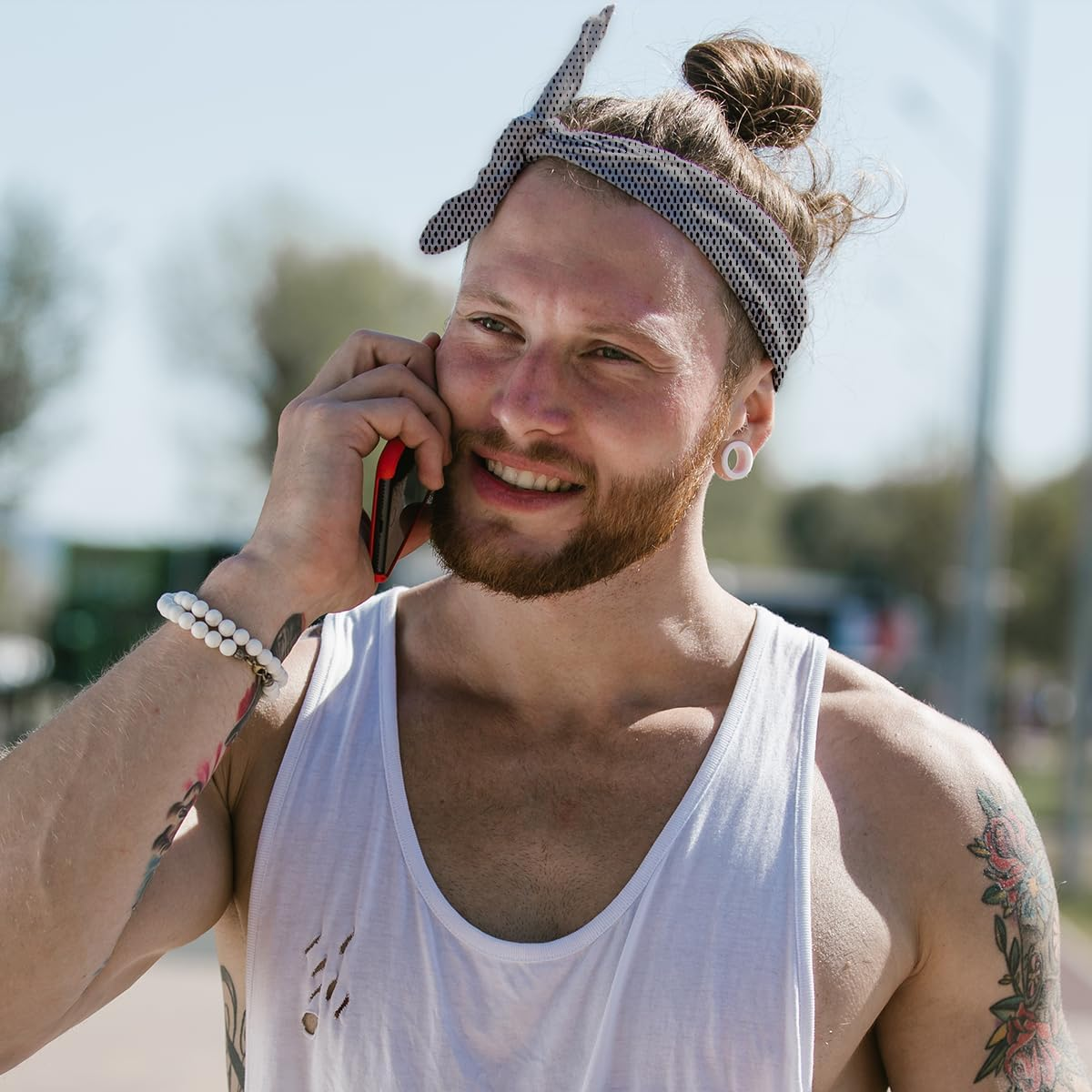 TEAONE Cooling Towels, 2 PCS Grey Breathable Towels for Yoga, Golf, Outdoor Activities (30 X 100Cm/11.81 X 39.37In) image number 4