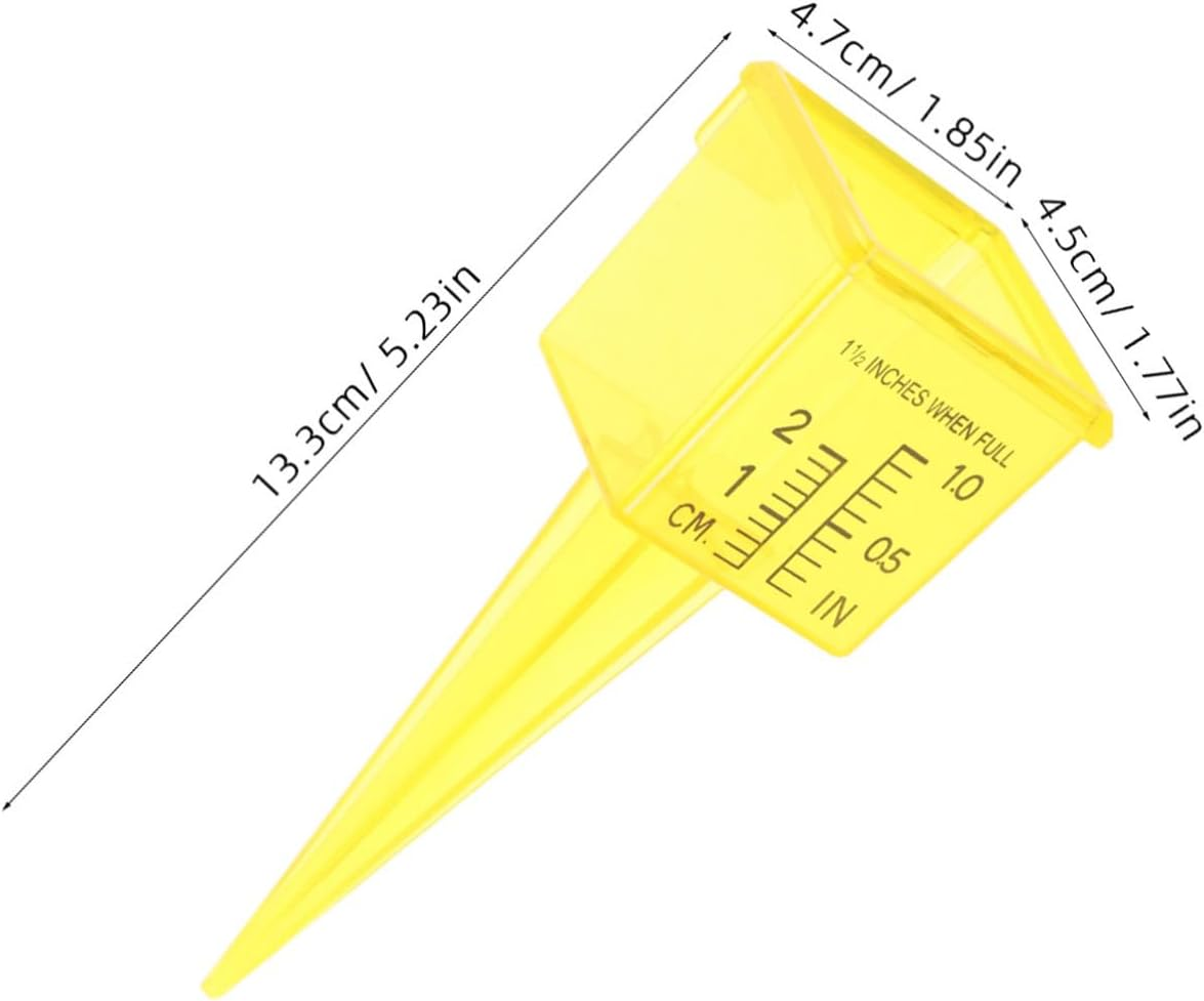 20Pcs Sprinkler Water Gauge Wide Mouth Rainfall Measurement Tool for Garden and Lawn with Dual Scales Easy Soil Installation for Accurate Outdoor Water Monitoring image number 6