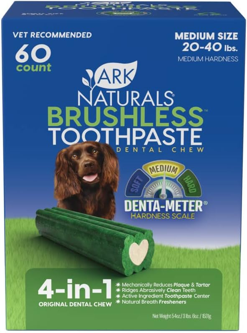 Ark Naturals Brushless Toothpaste, Vet Recommended Natural Dental Chews for Dogs, Plaque, Tartar and Bacteria Control image number 1