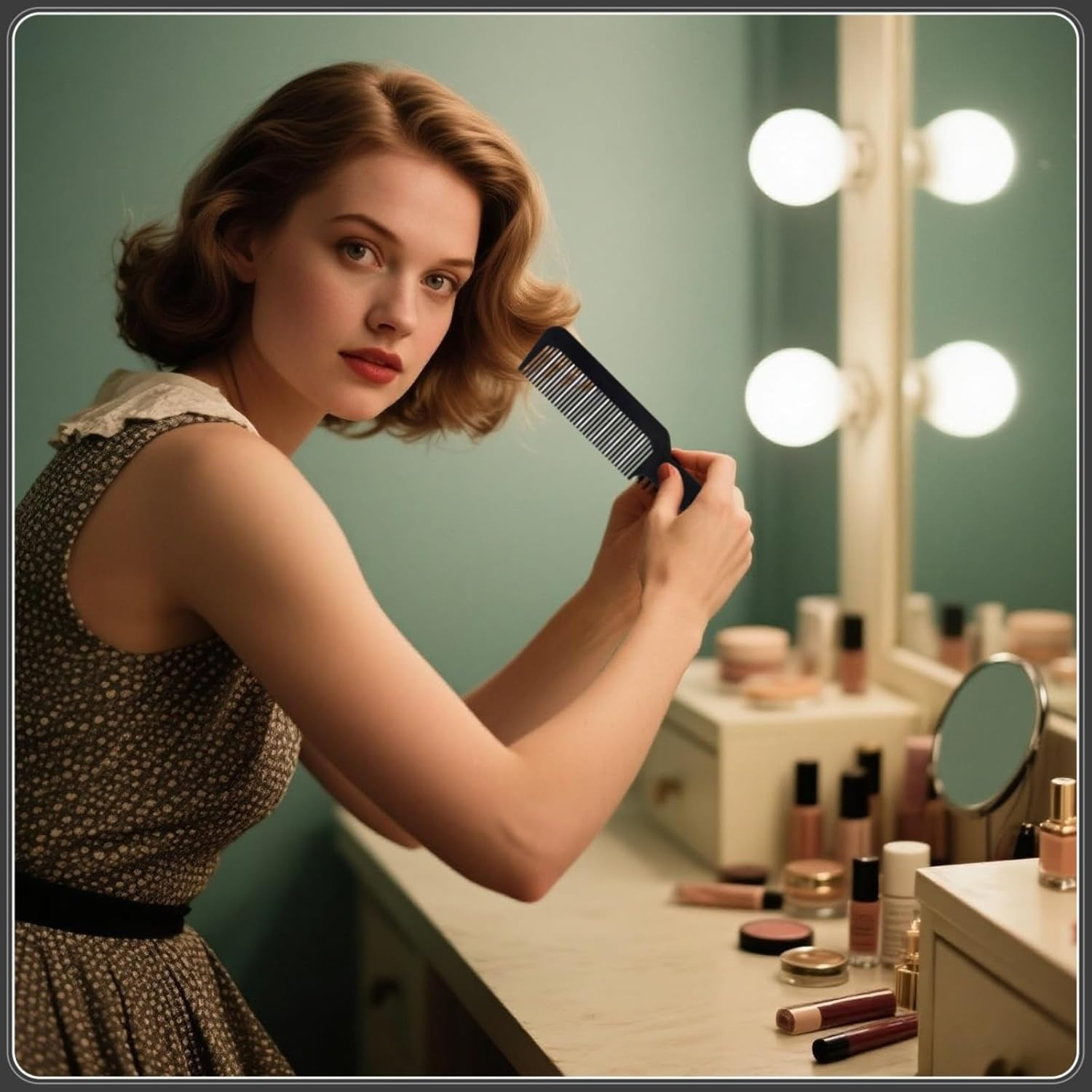 4-Pack Black Hair Combs Set &ndash; Durable, Heat-Resistant Flat Top and Fading Combs for Barbers, Stylists & Home Use, Anti-Static, Versatile, Ergonomic Design for Fading, Styling, and Finishing