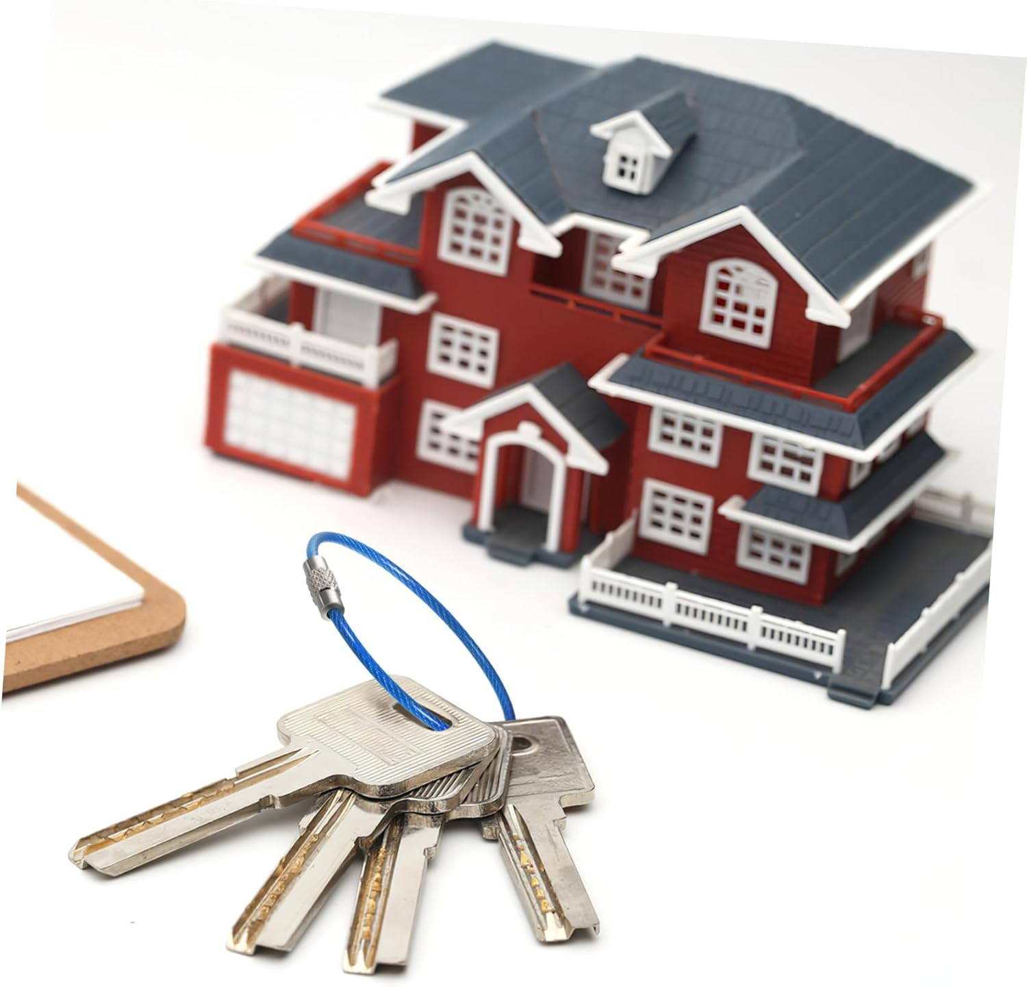 EPIGEIST Wire Key Chain 16 Pcs Stainless Steel Cable Key Ring 2 * 150Mm Portable Large Hoop for Travel Bag