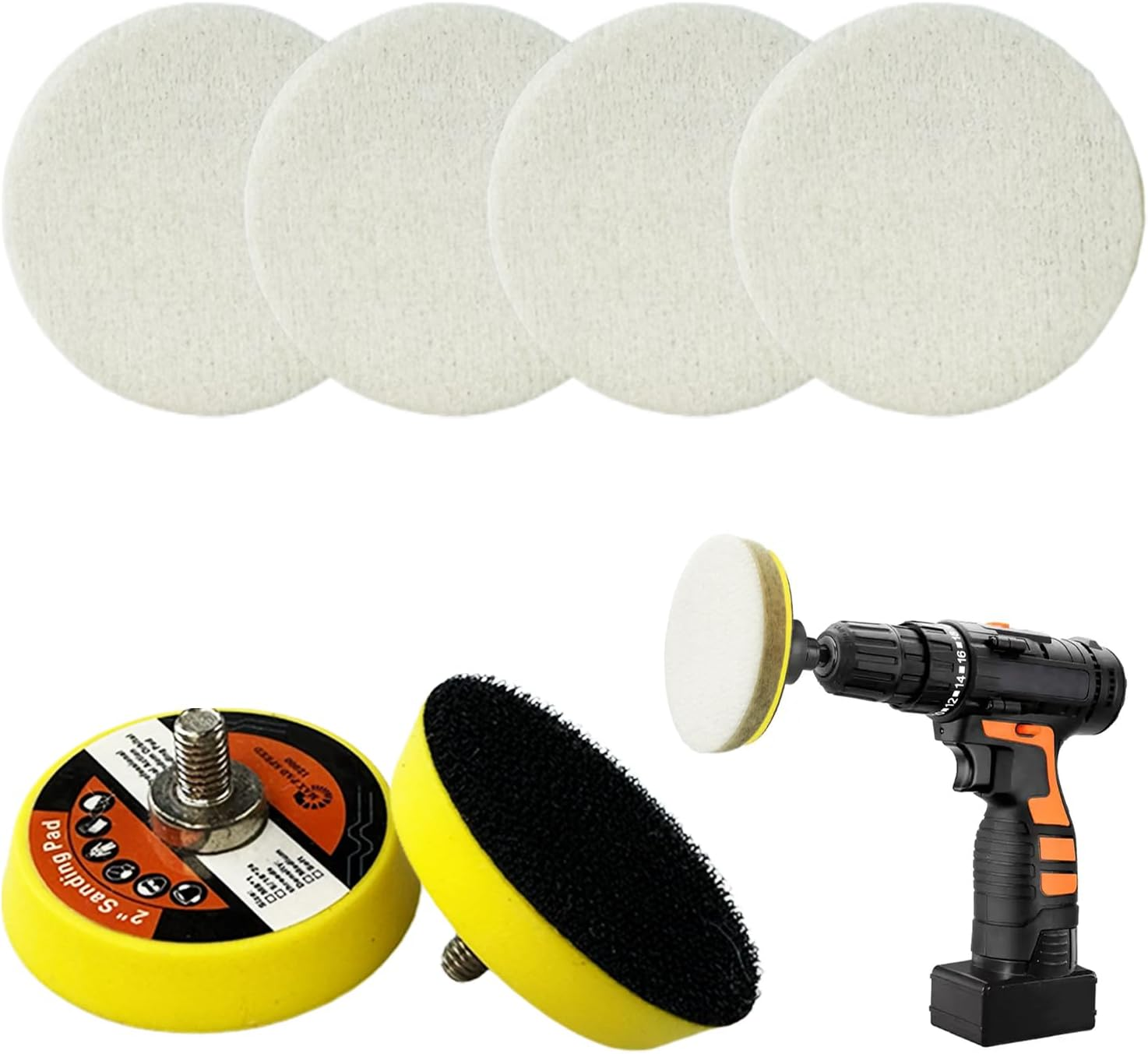 Cerium Oxide Scratch Removal Set, Window Windscreen Scratch Repair Kit Car Windscreen Glass Scratch Remover for Windscreen and Glass Repair (34 PCS)