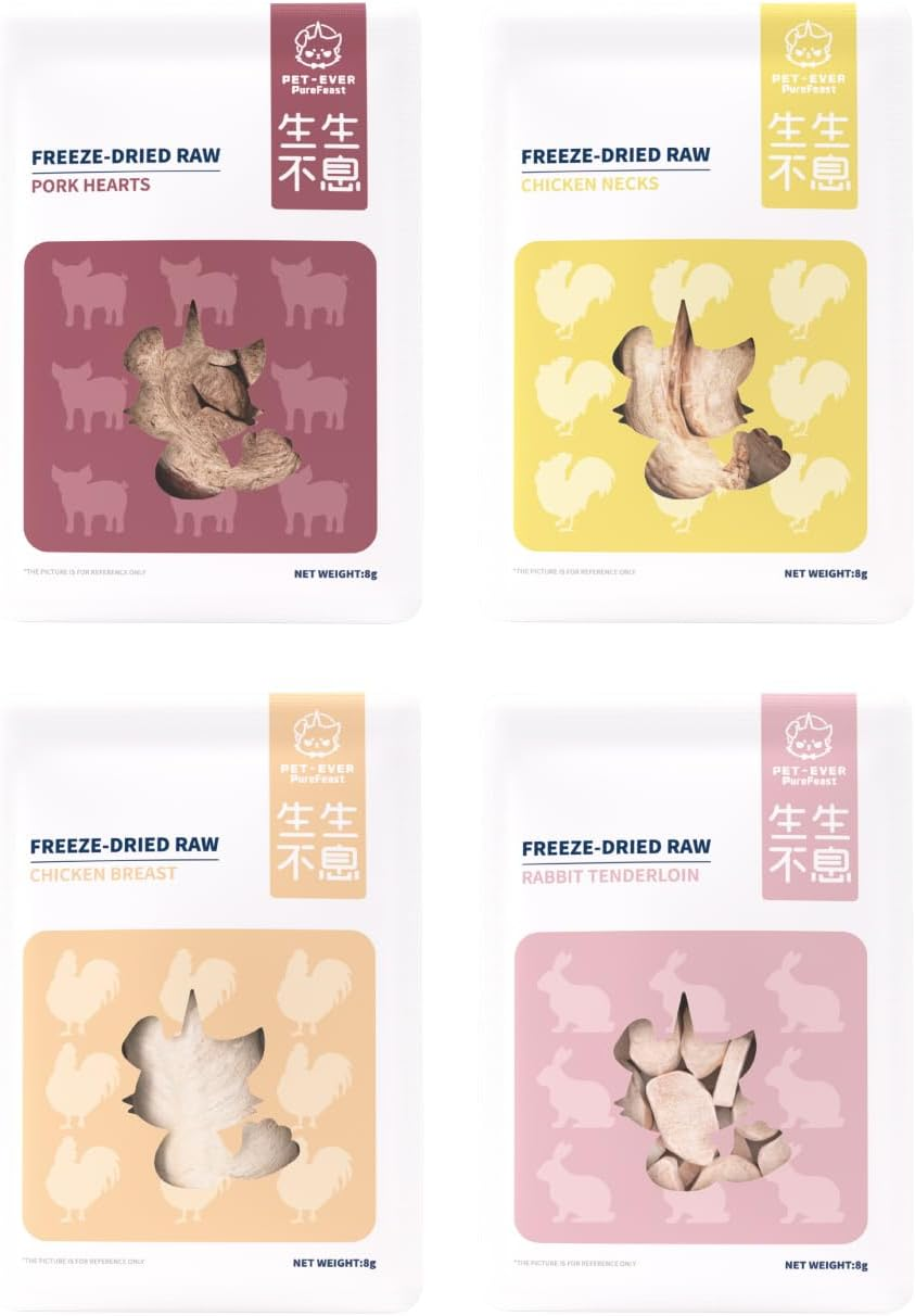 Freeze-Dried Beef Treat for Small Dog & Cat, Dehydrated Whole Cut Raw Treats for Training, Health Natural Single Ingredient Cats Dogs Dry Food (70G) image number 5