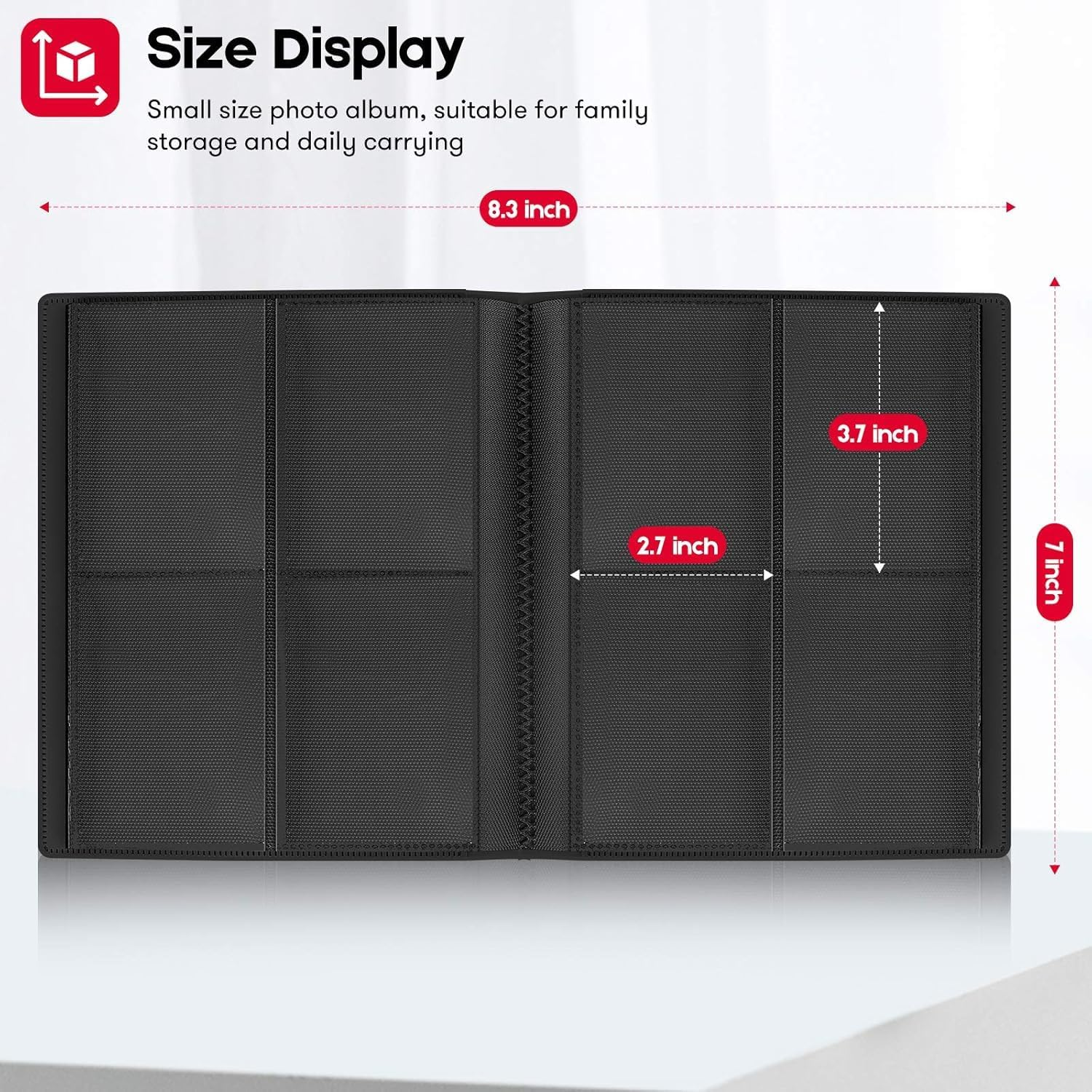 160 Pockets Mini Photo Album for Fujifilm Instax Mini Camera Polaroid Snap, Z2300, Socialmatic Instant Cameras & Zip Instant Printer, Photo Album with Stickers image number 4