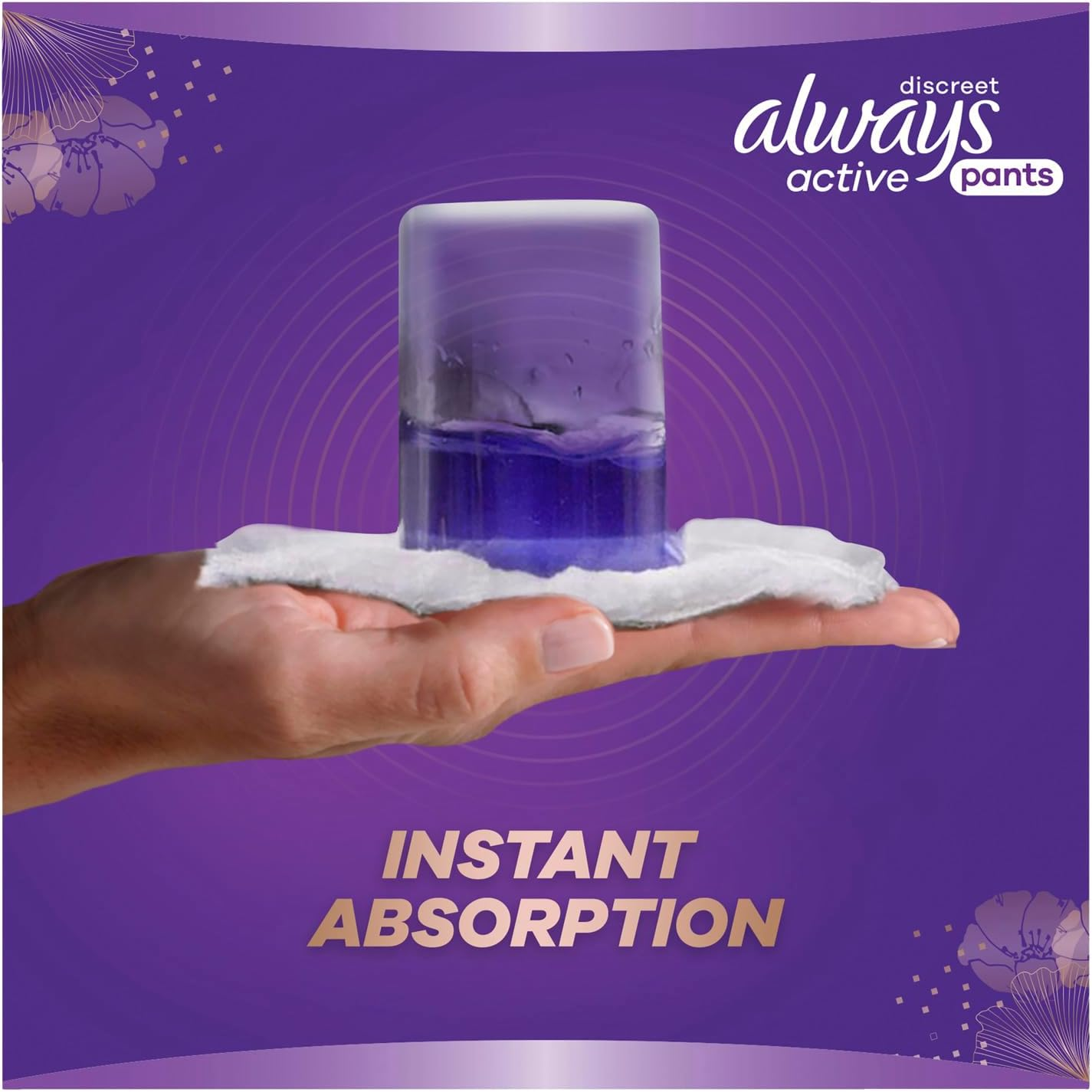 Always Discreet Active Wear Pants for Bladder Leaks and Adult Incontinence, Large 8 Pants