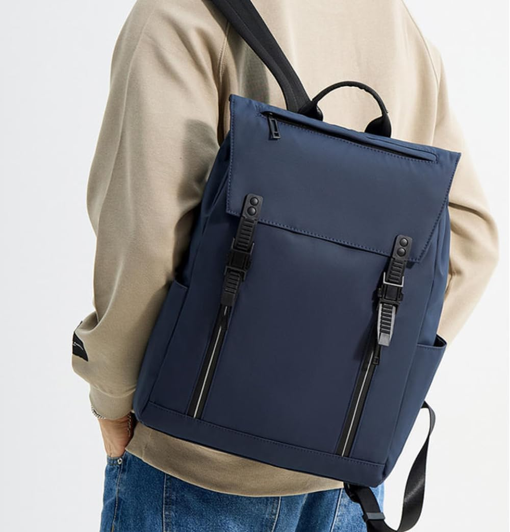 Fashion Laptop Backpack, Tear Resistant Business Backpack for Travelling, Extra Large Laptop Backpack for Men Women, Water Resistant Backpack for School, Fits up to 16Inch Notebook, Deep Blue image number 5