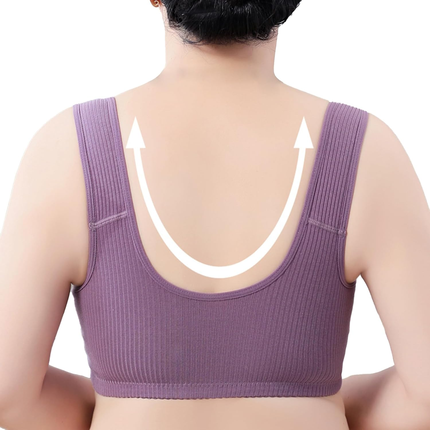 Dress Cici Full Coverage Nursing Bra for Maternity Moms - Wire Free Cotton Breastfeeding Comfort, 2 Pack image number 1