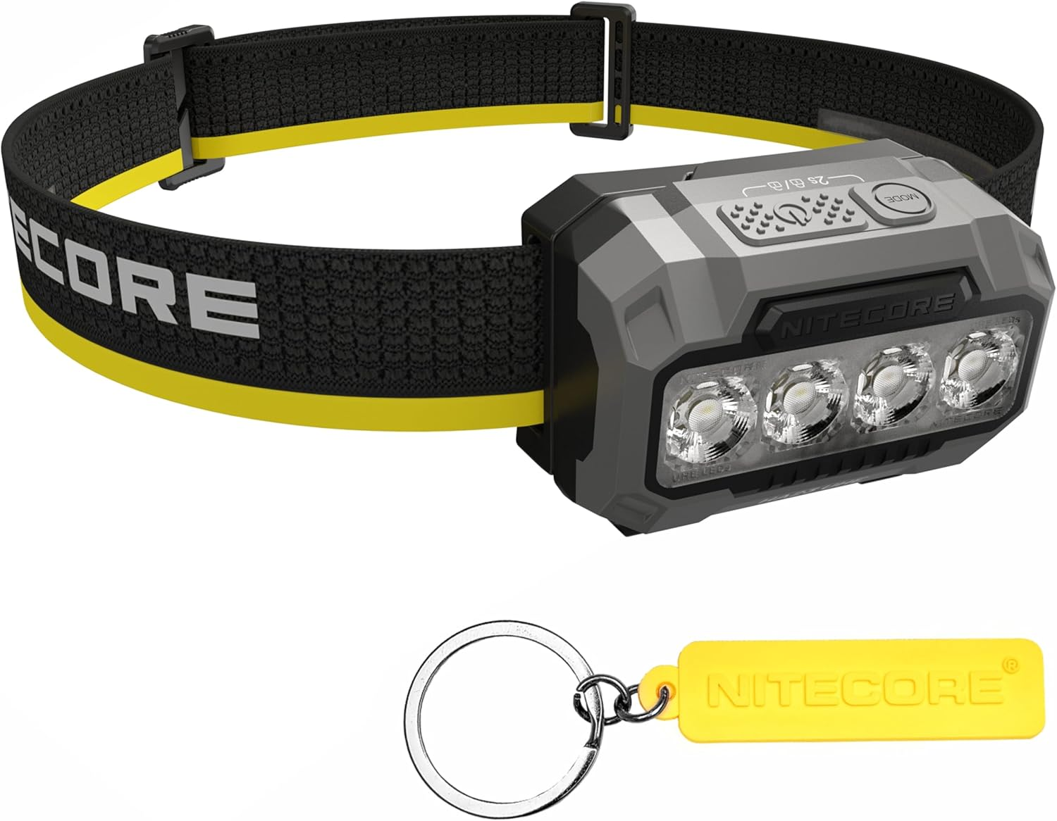Nitecore HA23 UHE 600 Lumen MCT Outdoor Headlamp Multiple Color Temperatures Lightweight AAA Headlight Tag (Black)