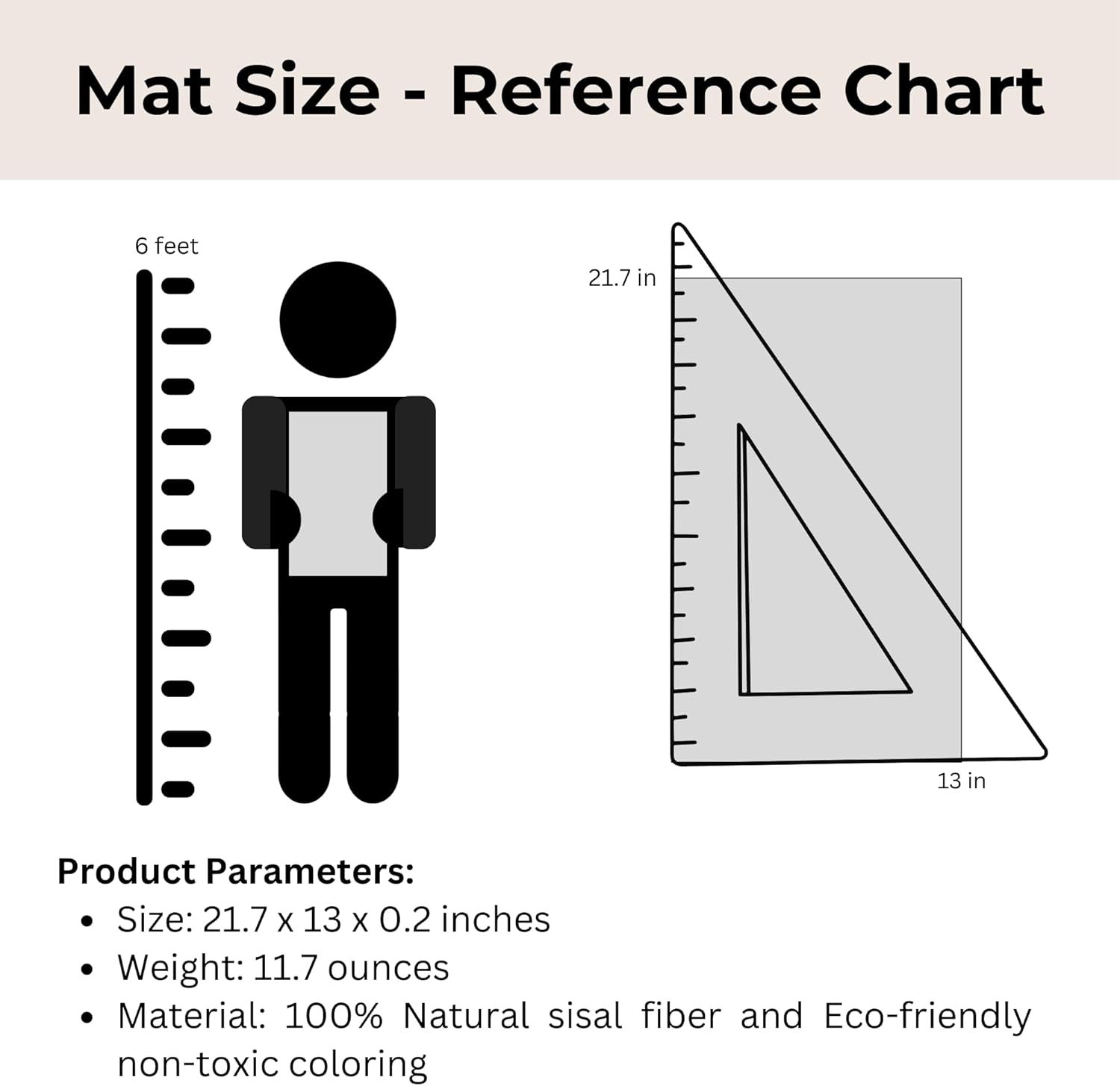 Furrther Sisal Cat Scratcher Mat (Use on Wall, Couch and Carpet), Durable and Shedding-Resistant Cat Scratching Surface - 21.7X13 Inch with Adhesives and Twist Pins (The Black Cat Vintage Poster) image number 1