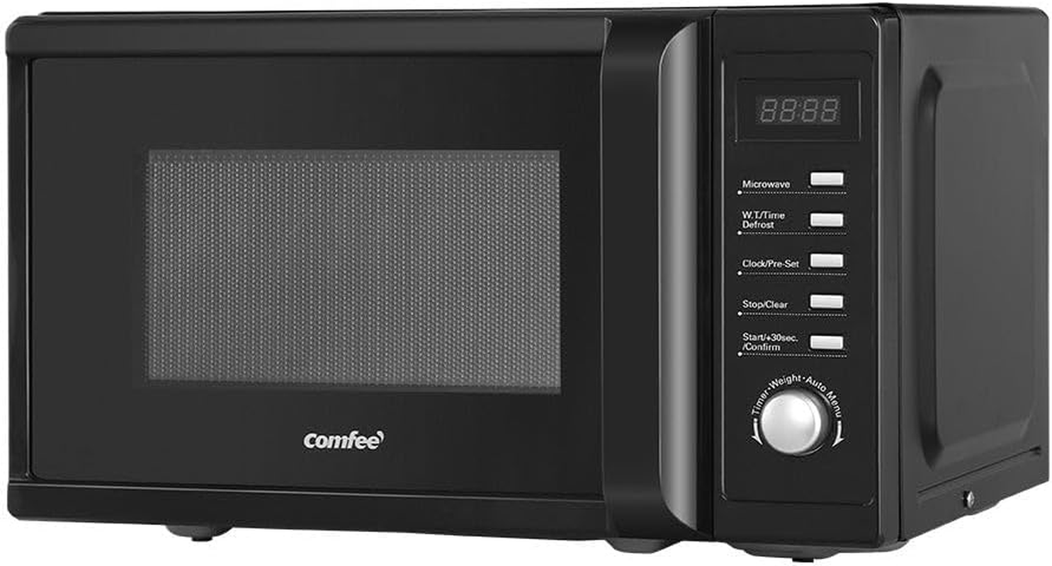 Comfee 700W Kitchen Microwave Oven, 20 Liter Capacity, Black image number 1