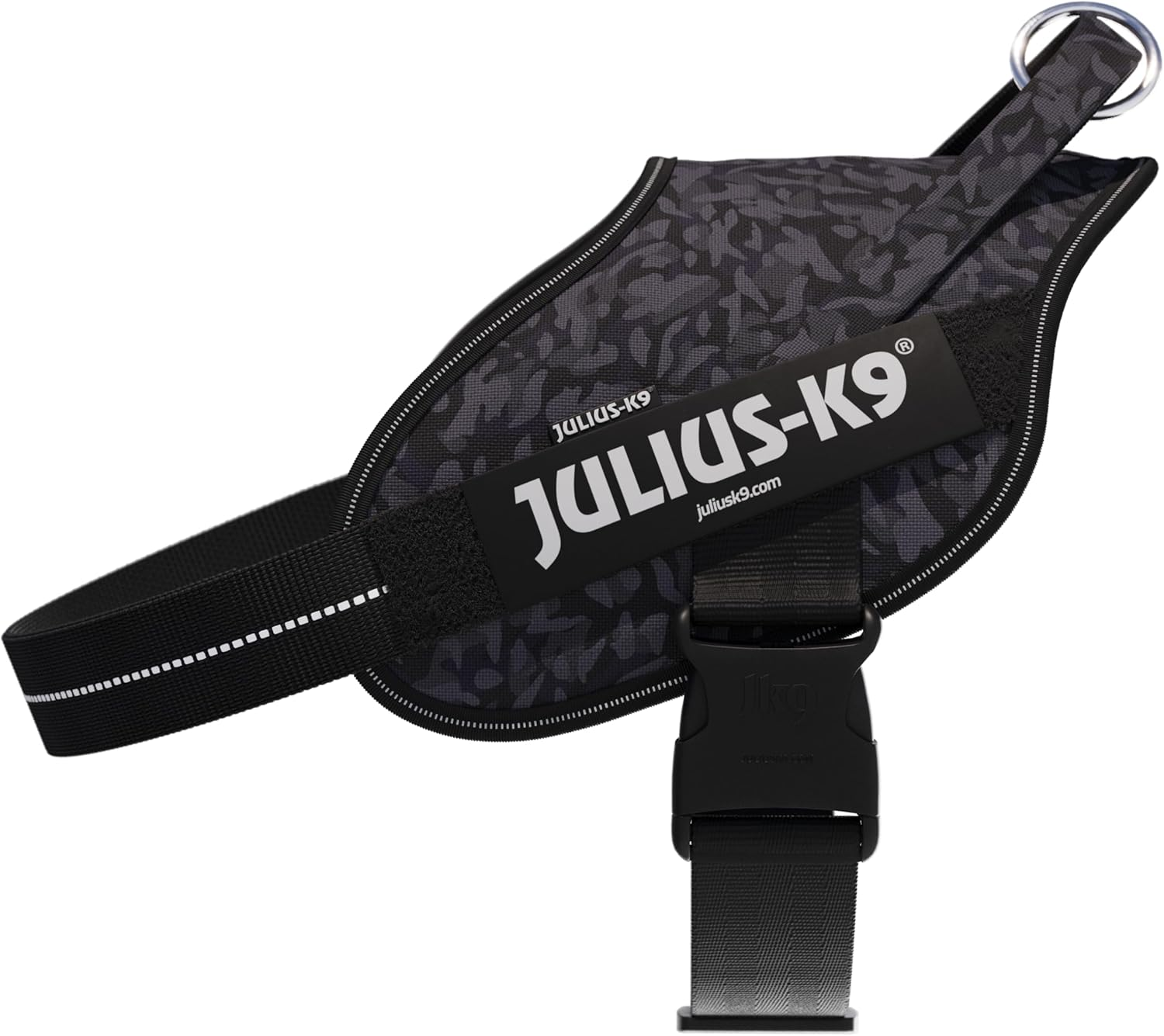 Power&More Dog Harness with Patches, Size: XL, Night Camo image number 3