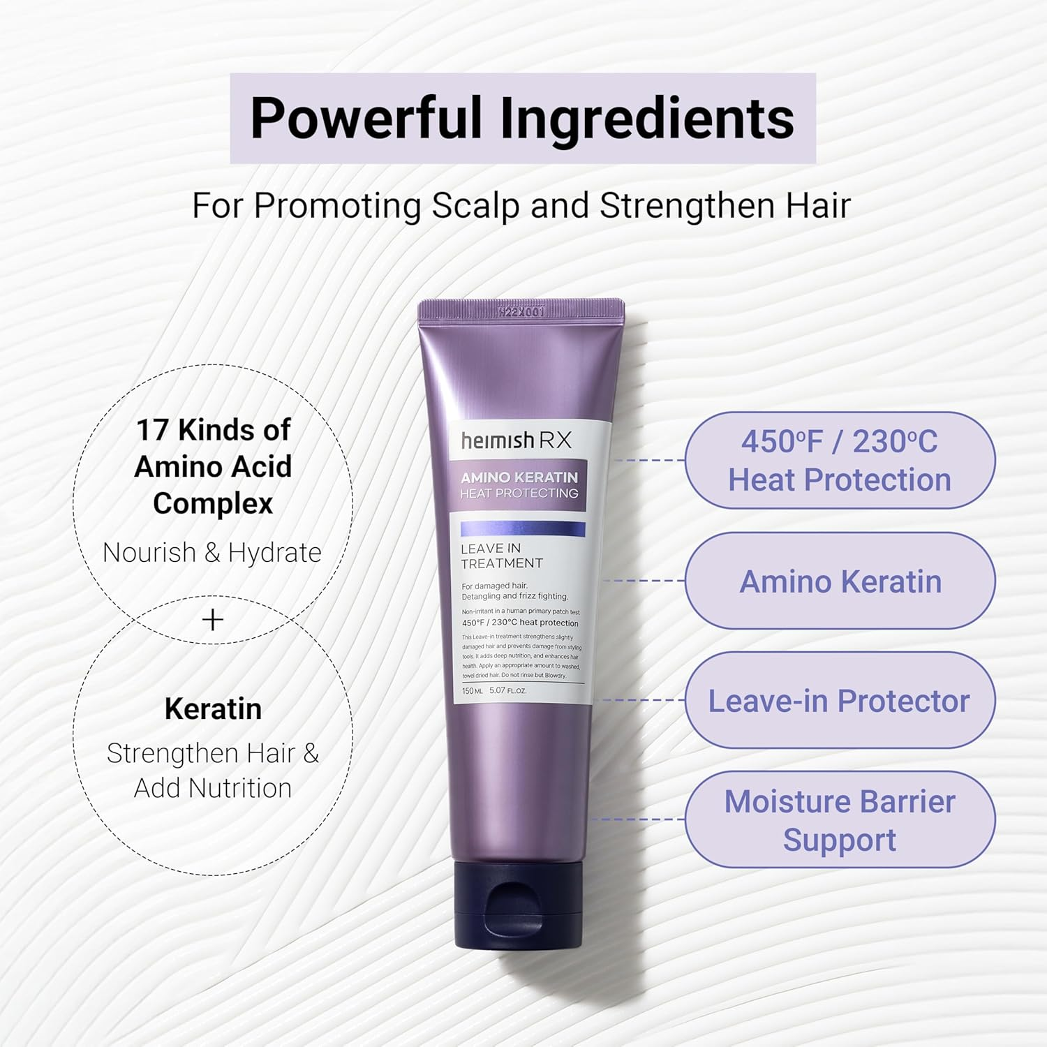 HEIMISH - RX Amino Keratin Heat Protecting Leave in Treatment 150Ml image number 1