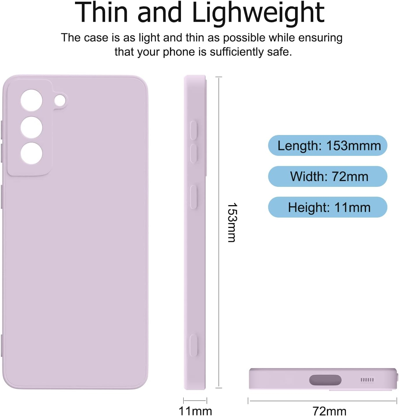 Silicone Case for Samsung Galaxy S21 Case, Silky-Soft Touch Gel Rubber Cover, Full Protective Case, Full Protective Case, Shockproof Anti-Scratch Case Cover for Samsung Galaxy S21 5G Case 6.2-Inch - Matcha Green image number 6