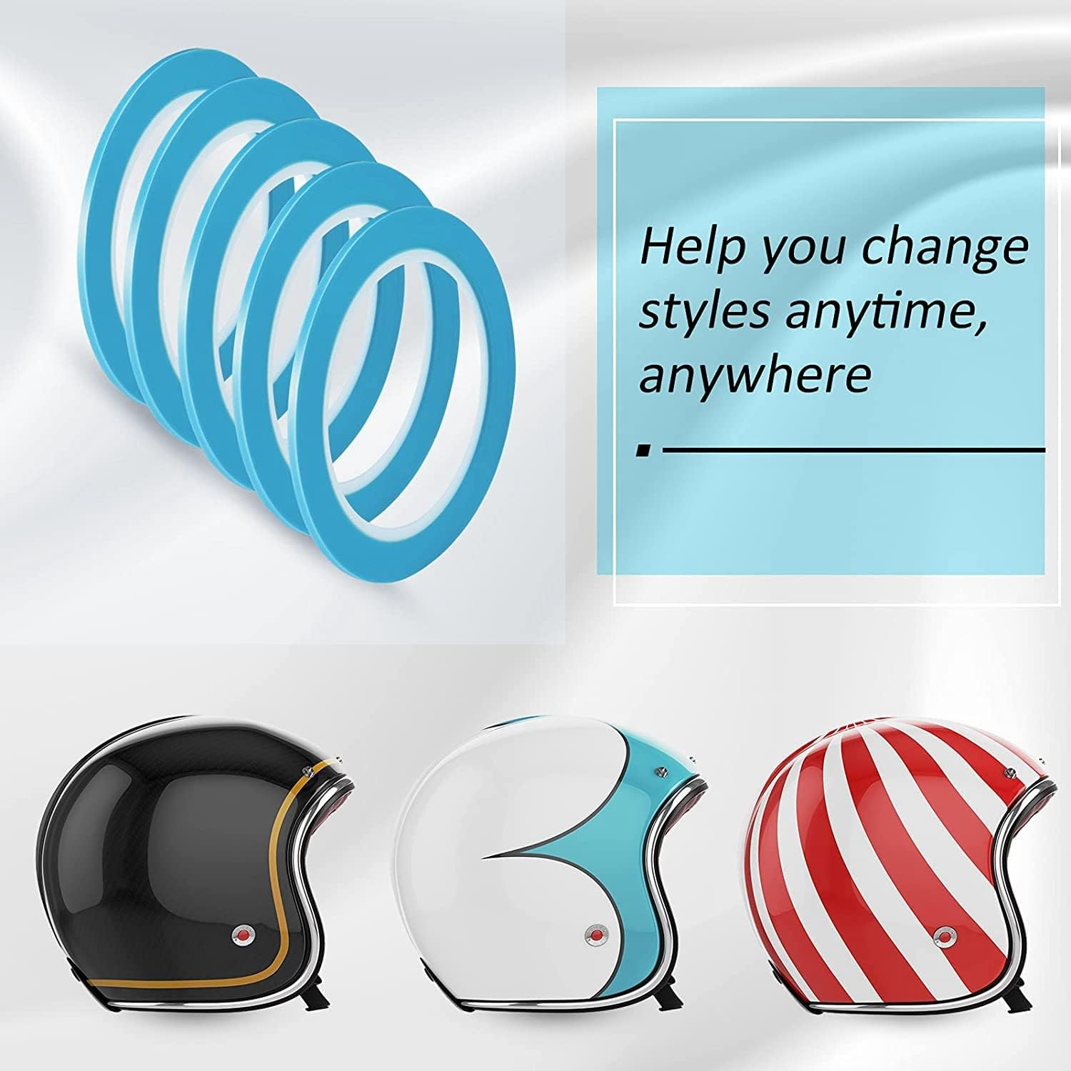 Fine Line Tapes 1/8 Inch 3Mm Vinyl Fine Line Masking Tape for Curves Automotive Car Painter, 33 Meters for Each Roll image number 3