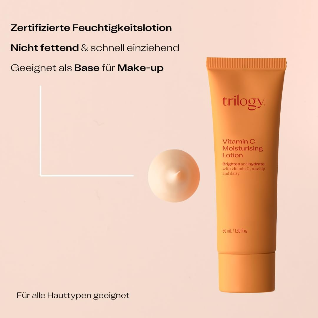 Vitamin C Moisturising Lotion Face Care with Vitamin C, Brightening, Firming & Nourishing, Vegan & 100% Natural Ingredients image number 4