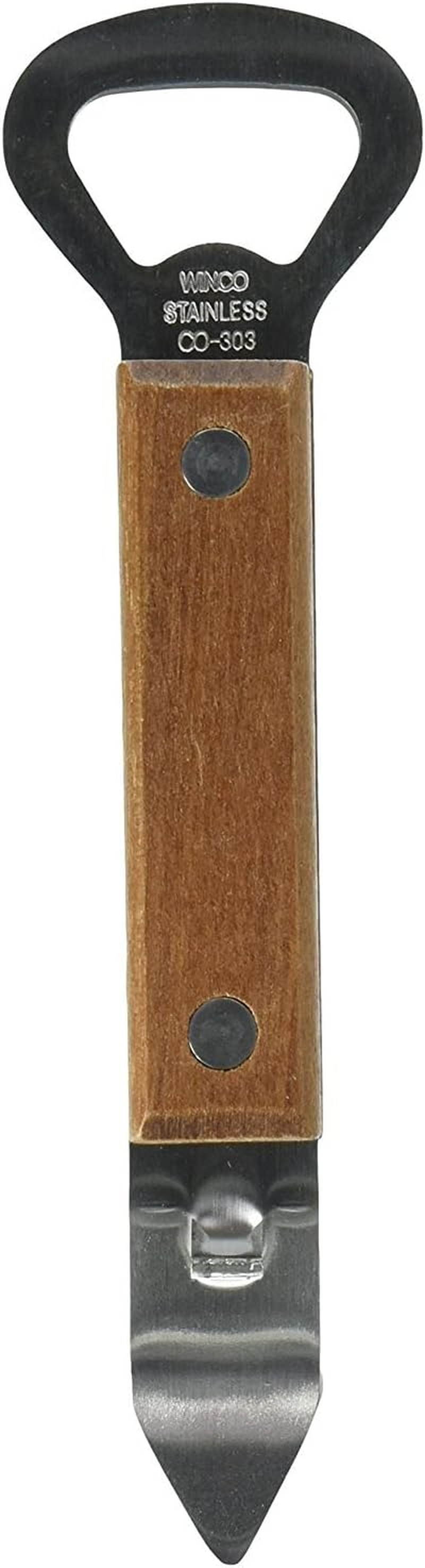 Winco Can Tapper/Bottle Opener, 4-Inch, Nickle Plated,Nickel,Medium