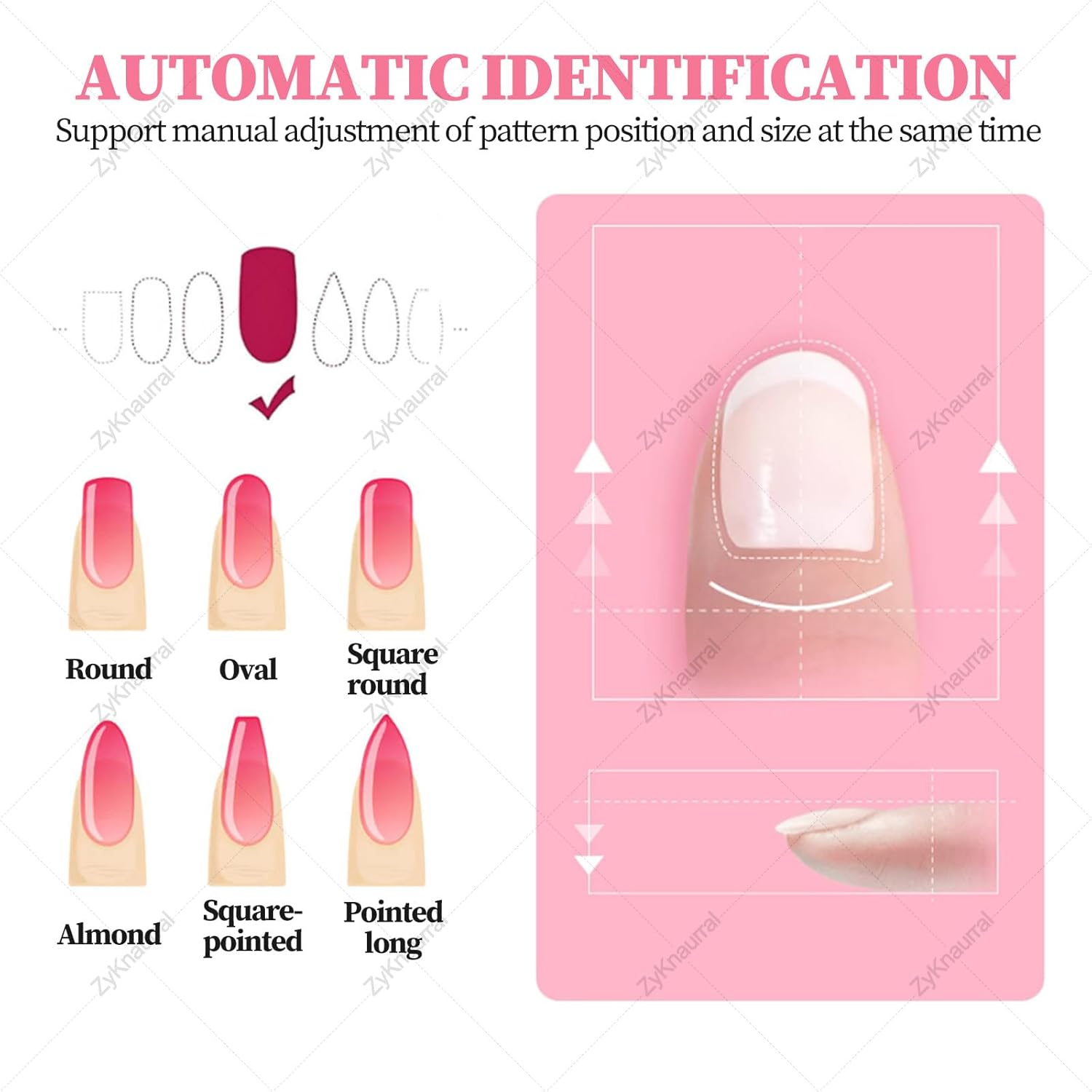 Smart 3D Nail Printing Machine, Digital Mobile Art Printer, Support Wifi/App/Diy Nail Painting Machine, 10S Done, Portable Nail Printer Machine for Beauty & Personal Care image number 3