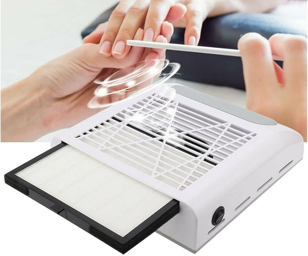 BQ-858-8 Nail Vacuum Cleaner for Table Nails 80W Manicure Pedicure image number 4