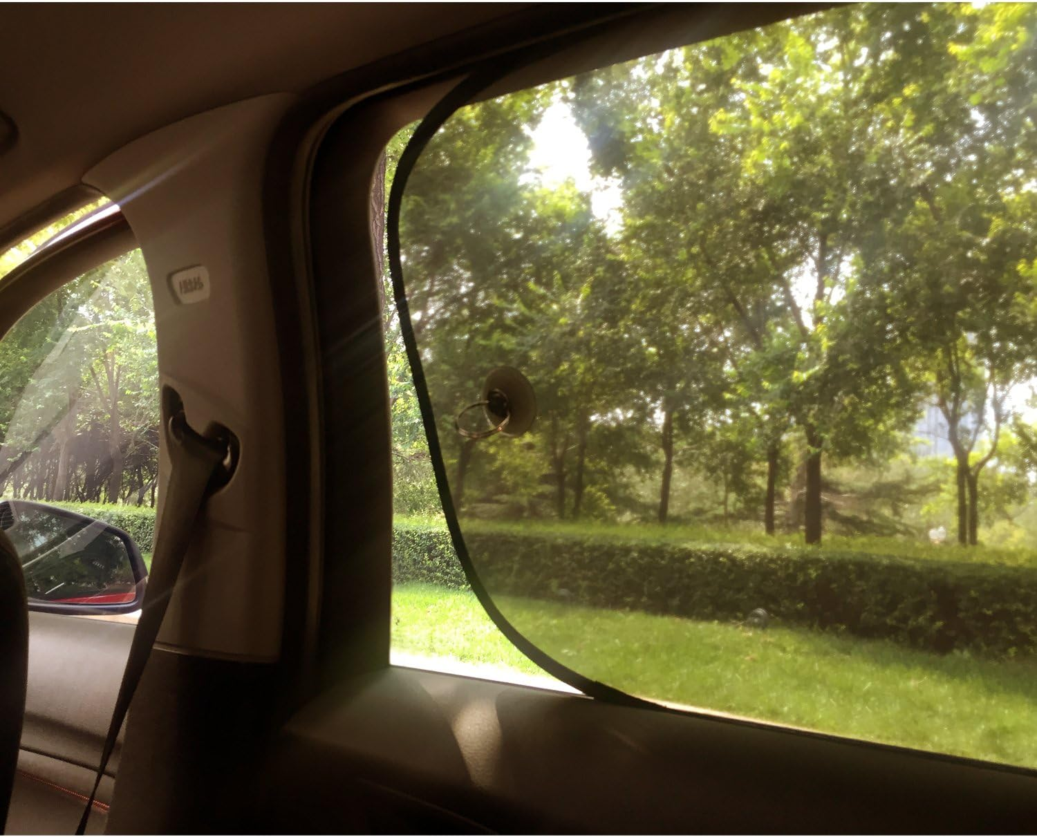 Car Shade for Window Interior Screen Double-Layer Mesh Sun Block, Protect Baby from Sunlight, UV Rays. image number 6